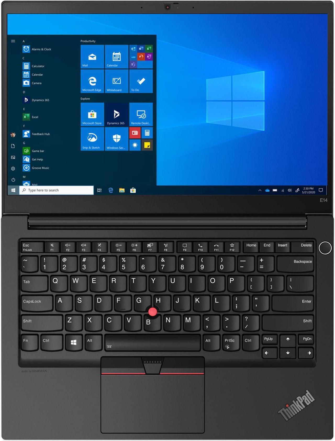 Alt view image 4 of 7 - Lenovo ThinkPad E14 Gen 2 Home & Business Laptop (Intel i5-1135G7 4-Core, 14.0" 60Hz Touch Full HD (1920x1080), Intel Iris Xe, 32GB RAM, 512GB PCIe SSD, Backlit KB, Wifi, USB 3.2, Win 11 Pro)