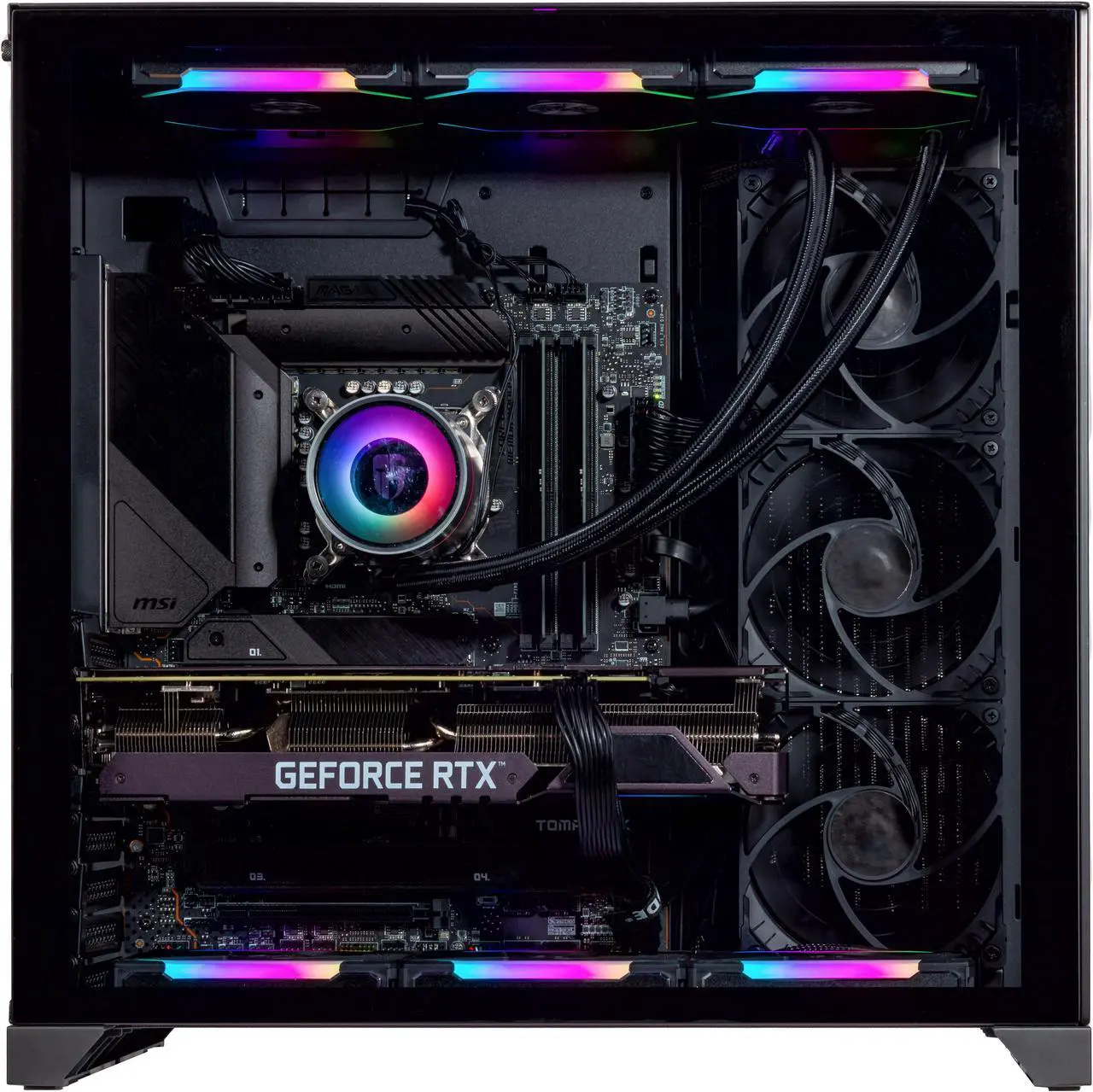 Alt view image 3 of 7 - Velztorm Orix Gaming Custom Desktop (Intel i9-12900K 16-Core, GeForce RTX 3050, 32GB DDR5 4800MHz RAM, 1TB m.2 SATA SSD + 2TB  HDD, Wifi, USB 3.2, HDMI, Display Port, Win 10 Pro)