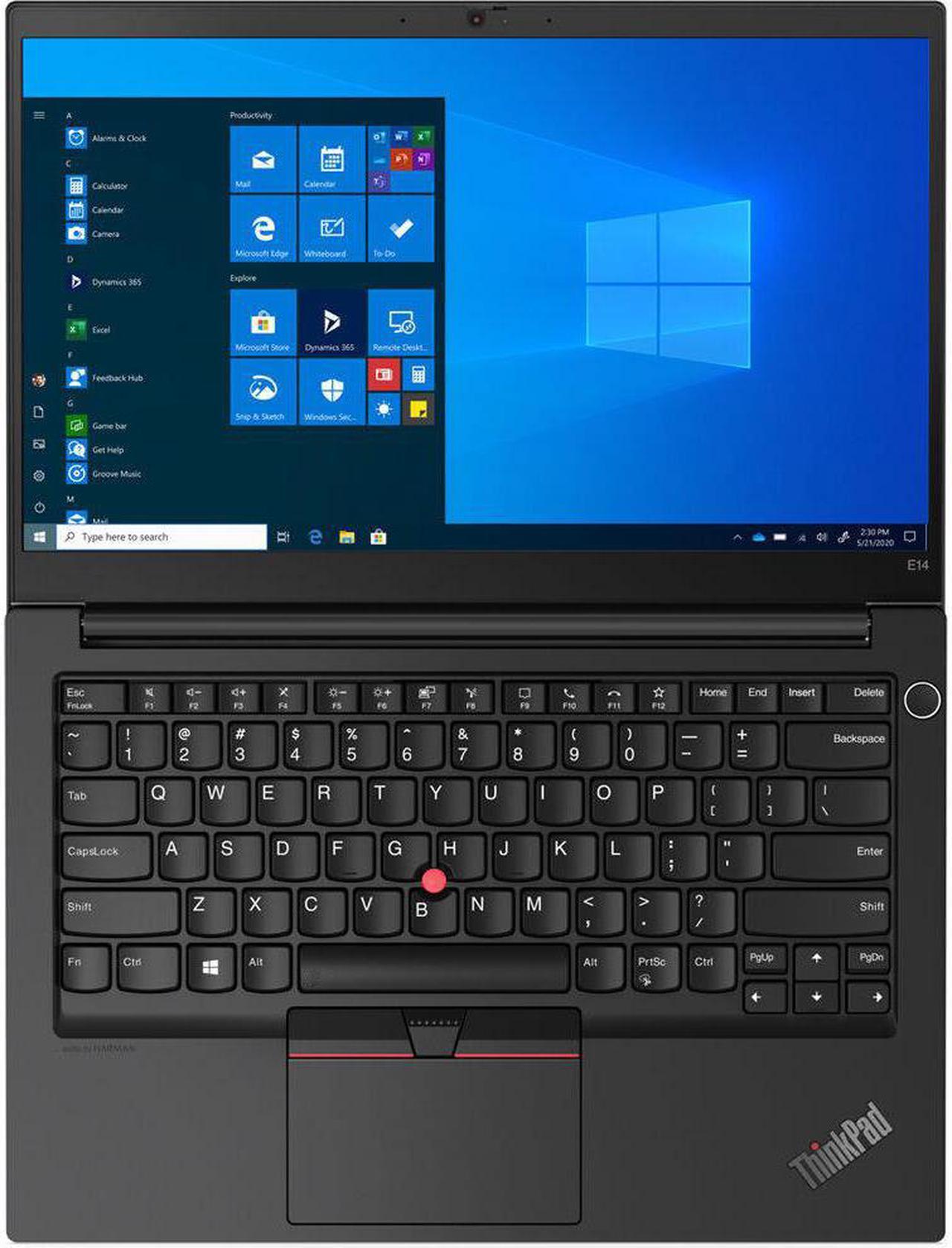 Alt view image 3 of 6 - Lenovo ThinkPad E14 Gen 3 Home & Business Laptop (AMD Ryzen 5 5500U 6-Core, 14.0" 60Hz Full HD (1920x1080), AMD Radeon, 8GB RAM, 256GB SSD, Wifi, USB 3.2, HDMI, Webcam, Bluetooth, Win 10 Pro)