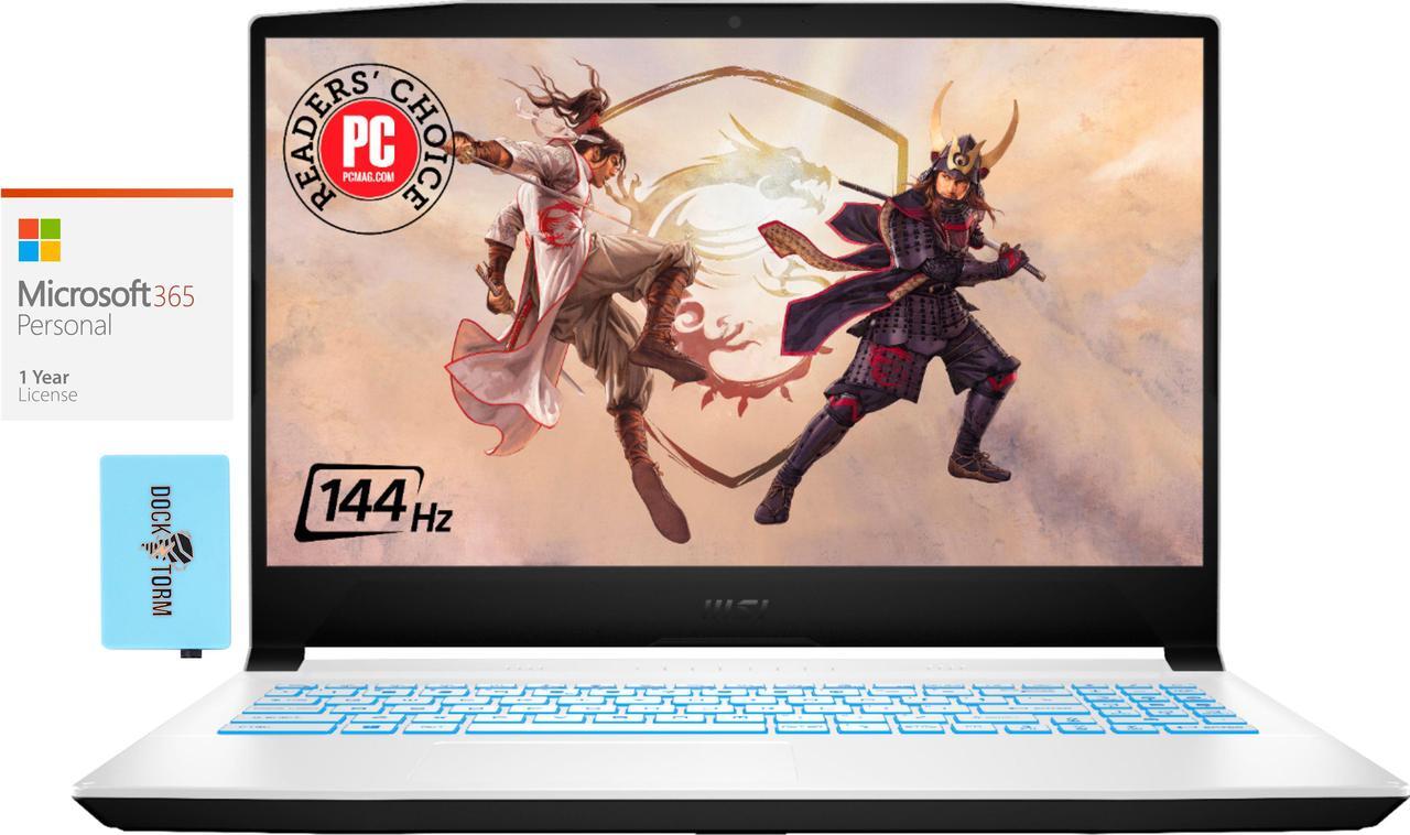 Main image of MSI Sword 15 Gaming & Entertainment Laptop (Intel i7-11800H 8-Core, 15.6" 144Hz Full HD (1920x1080), NVIDIA RTX 3050 Ti, 64GB RAM, 1TB PCIe SSD, Win 11 Home) with Microsoft 365 Personal , Hub