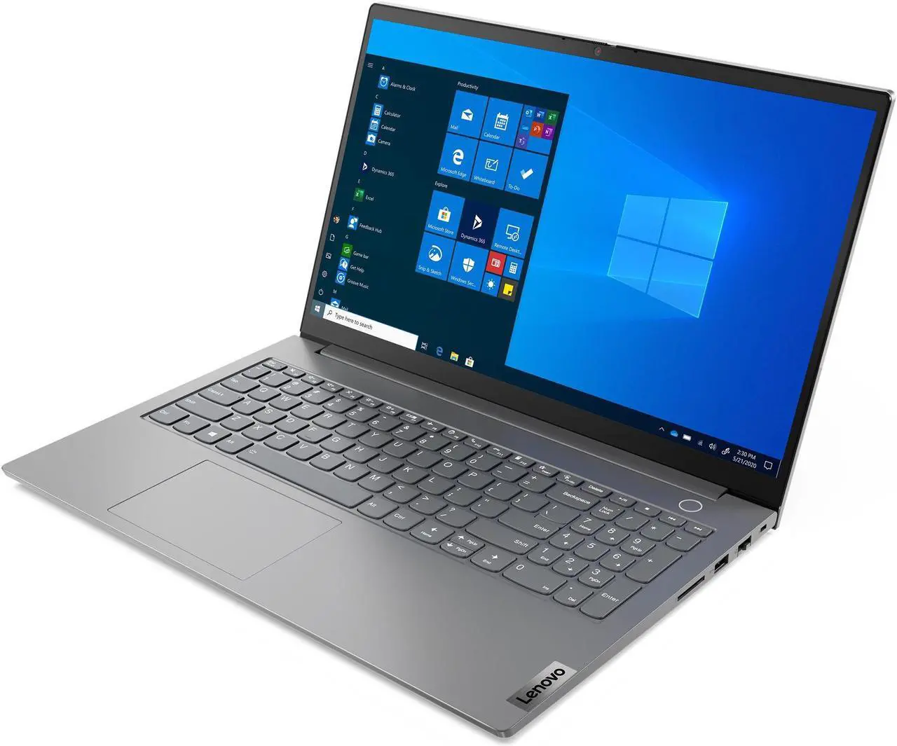 Alt view image 6 of 7 - Lenovo ThinkBook 15 G3 ACL Home & Business Laptop (AMD Ryzen 5 5500U 6-Core, 15.6" 60Hz Full HD (1920x1080), AMD Radeon, 20GB RAM, 1TB m.2 SATA SSD, Backlit KB, Win 10 Pro) with G2 Universal Dock