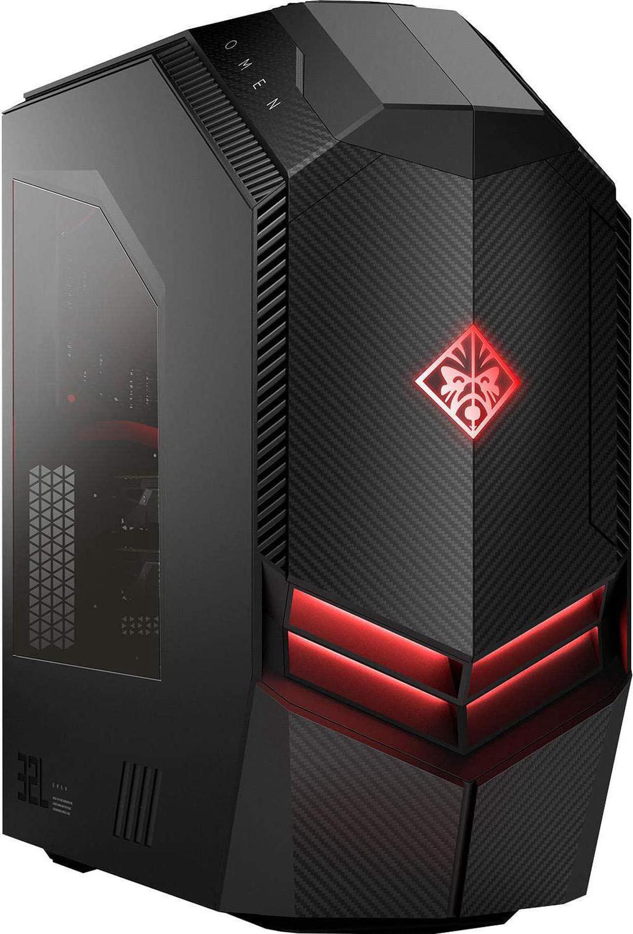 Main image of HP Omen 880se Home & Business Desktop (Intel i7-9700K 6-Core, 16GB RAM, 2TB PCIe SSD, NVIDIA RTX 2080 Ti, Wifi, Bluetooth, HDMI, Display Port, SD Card, USB 3.0, Black, Win 10 Home) Refurbished