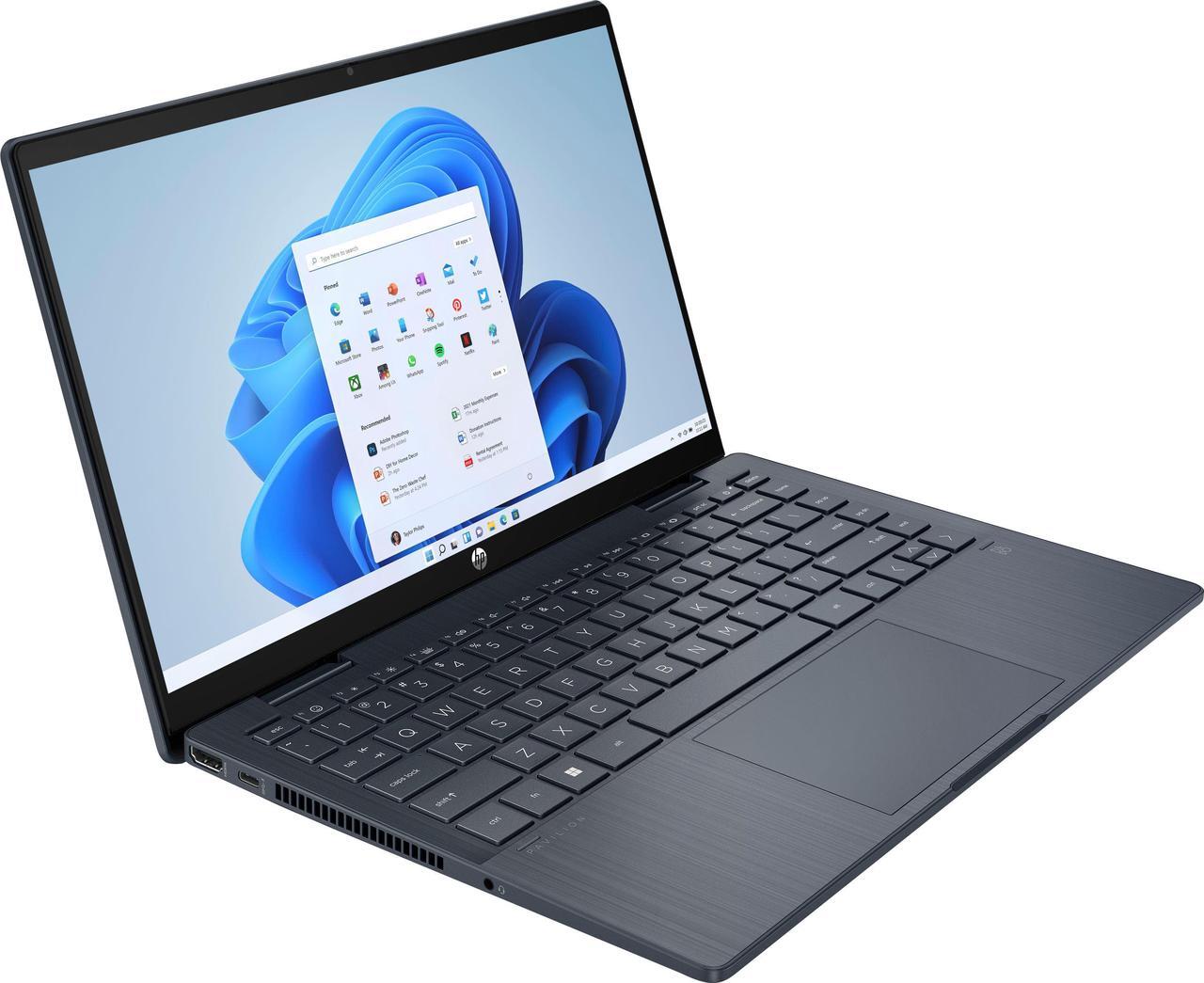 Alt view image 2 of 7 - HP Pavilion 14-ek0013dx Home & Business 2-in-1 Laptop (Intel i3-1215U 6-Core, 14.0" 60Hz Touch Full HD (1920x1080), Intel UHD, 8GB RAM, 1TB PCIe SSD, Wifi, Win 11 Home S-Mode) with DV4K Dock