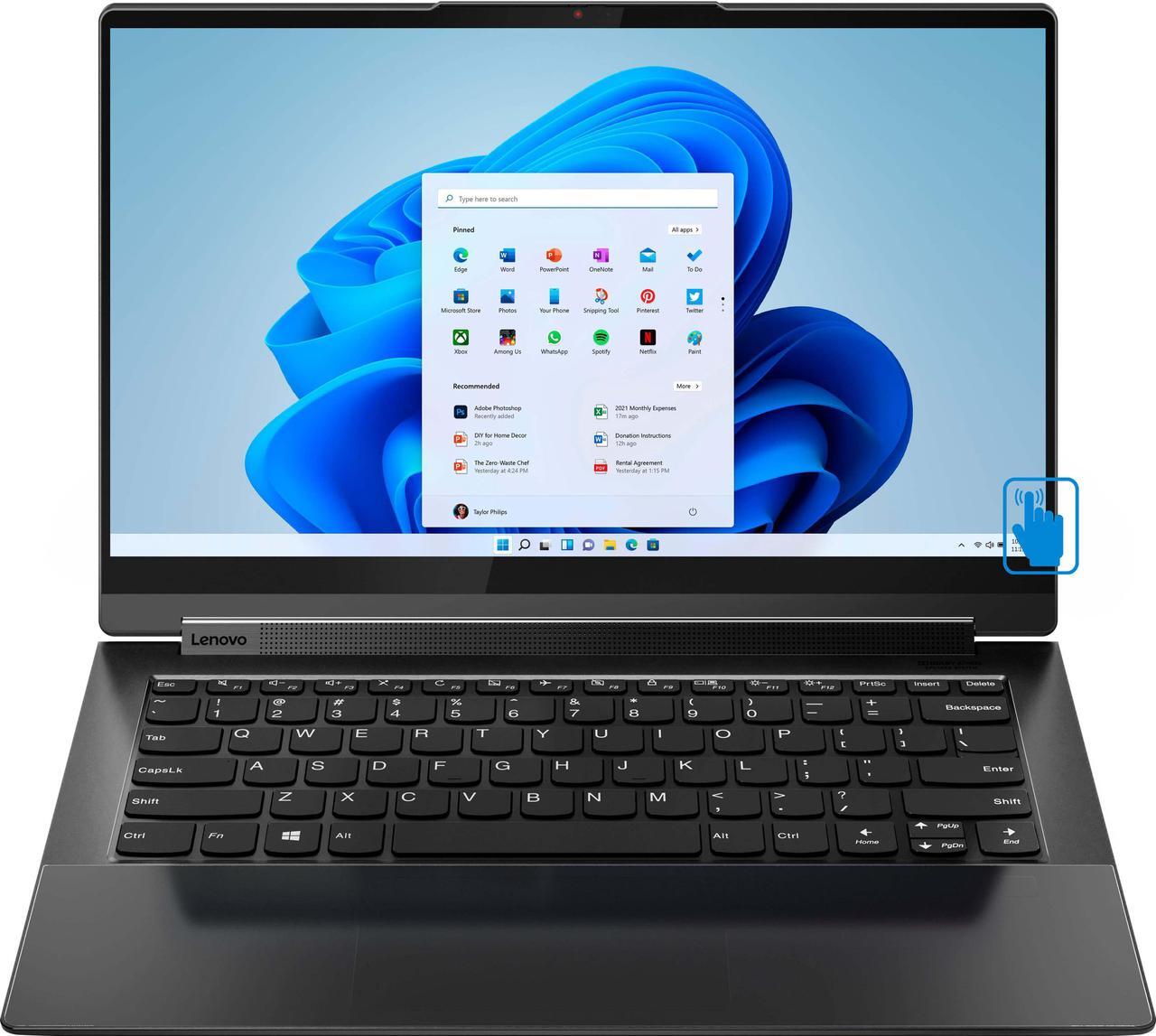 Main image of Lenovo Yoga 9i Home & Entertainment 2-in-1 Laptop (Intel i7-1195G7 4-Core, 14.0" 60Hz Touch 4K Ultra HD (3840x2160), Intel Iris Xe, 16GB RAM, 2TB PCIe SSD, Backlit KB, Wifi, USB 3.2, Win 11 Pro)