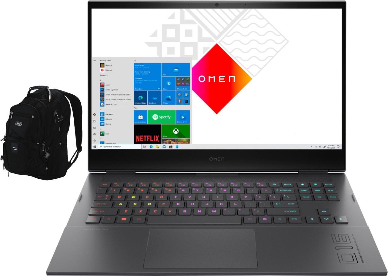 Main image of HP OMEN 16  Gaming & Entertainment Laptop (AMD Ryzen 7 5800H 8-Core, 16.1" 144Hz Full HD (1920x1080), NVIDIA GeForce RTX 3050 Ti, 16GB RAM, Win 11 Home) with Travel & Work Backpack