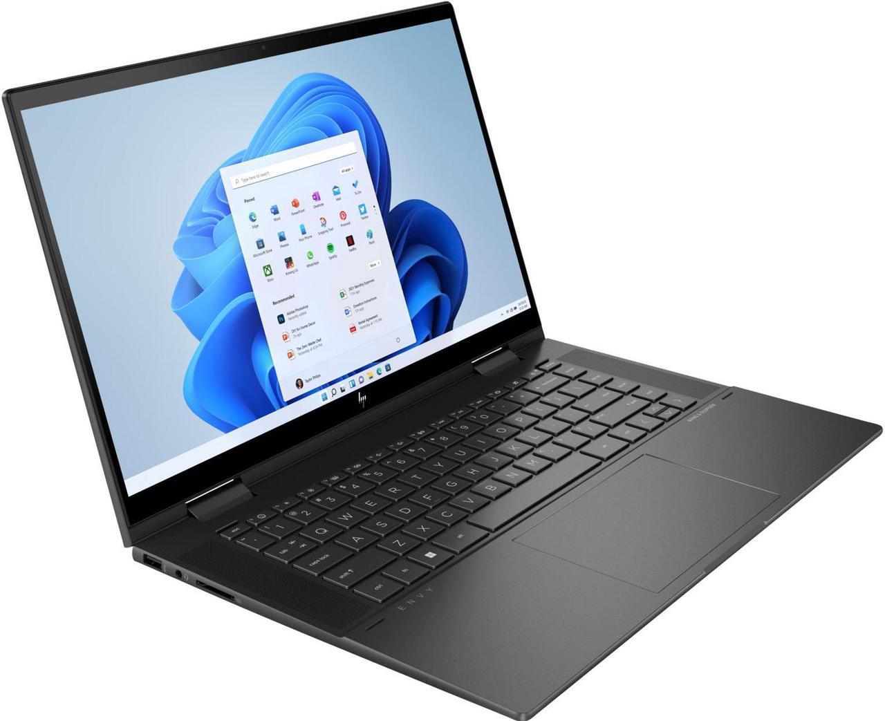 Alt view image 2 of 7 - HP ENVY x360 15 Home & Business 2-in-1 Laptop (AMD Ryzen 7 5825U 8-Core, 15.6" 60Hz Touch Full HD (1920x1080), AMD Radeon, 8GB RAM, 256GB SSD, Backlit KB, Wifi, HDMI, Webcam, Win 11 Home)