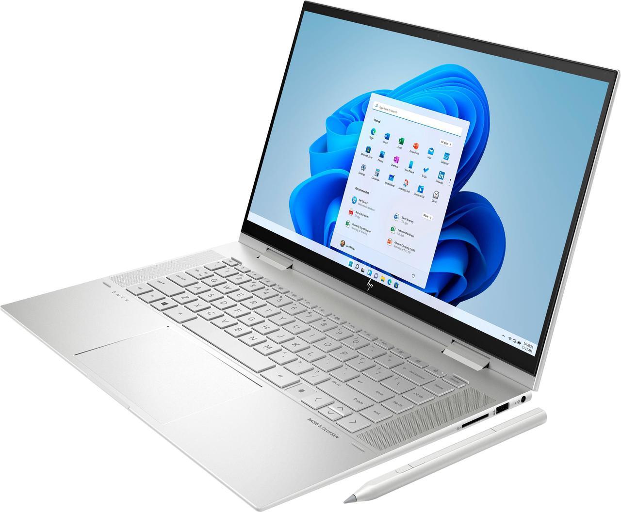 Alt view image 3 of 7 - HP ENVY x360 15t-es100 Home & Business 2-in-1 Laptop (Intel i7-1195G7 4-Core, 15.6" 60Hz Touch Full HD (1920x1080), Intel Iris Xe, 32GB RAM, 512GB m.2 SATA SSD, Backlit KB, Wifi, Win 11 Home)
