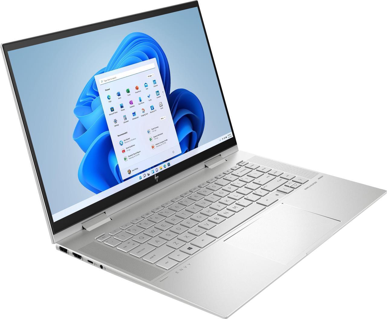 Alt view image 2 of 7 - HP ENVY x360 15t-es100 Home & Business 2-in-1 Laptop (Intel i7-1195G7 4-Core, 15.6" 60Hz Touch Full HD (1920x1080), Intel Iris Xe, 32GB RAM, 512GB m.2 SATA SSD, Backlit KB, Wifi, Win 11 Home)