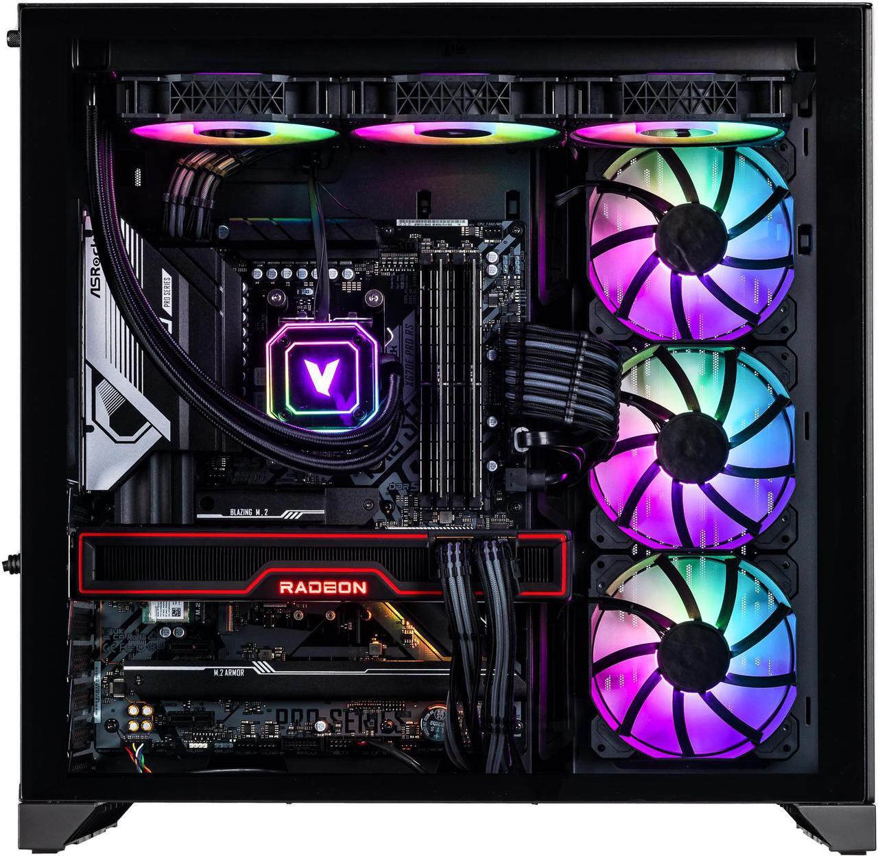 Alt view image 3 of 7 - Velztorm Septex CTO Gaming Desktop PC (AMD Ryzen 7 7700X 8-Core, Radeon RX 6900 XT 16GB, 16GB DDR5, 2TB PCIe SSD, 360mm AIO, 1000 W PSU WiFi 6, BT 5.2, Win 10 Home) VELZ0067