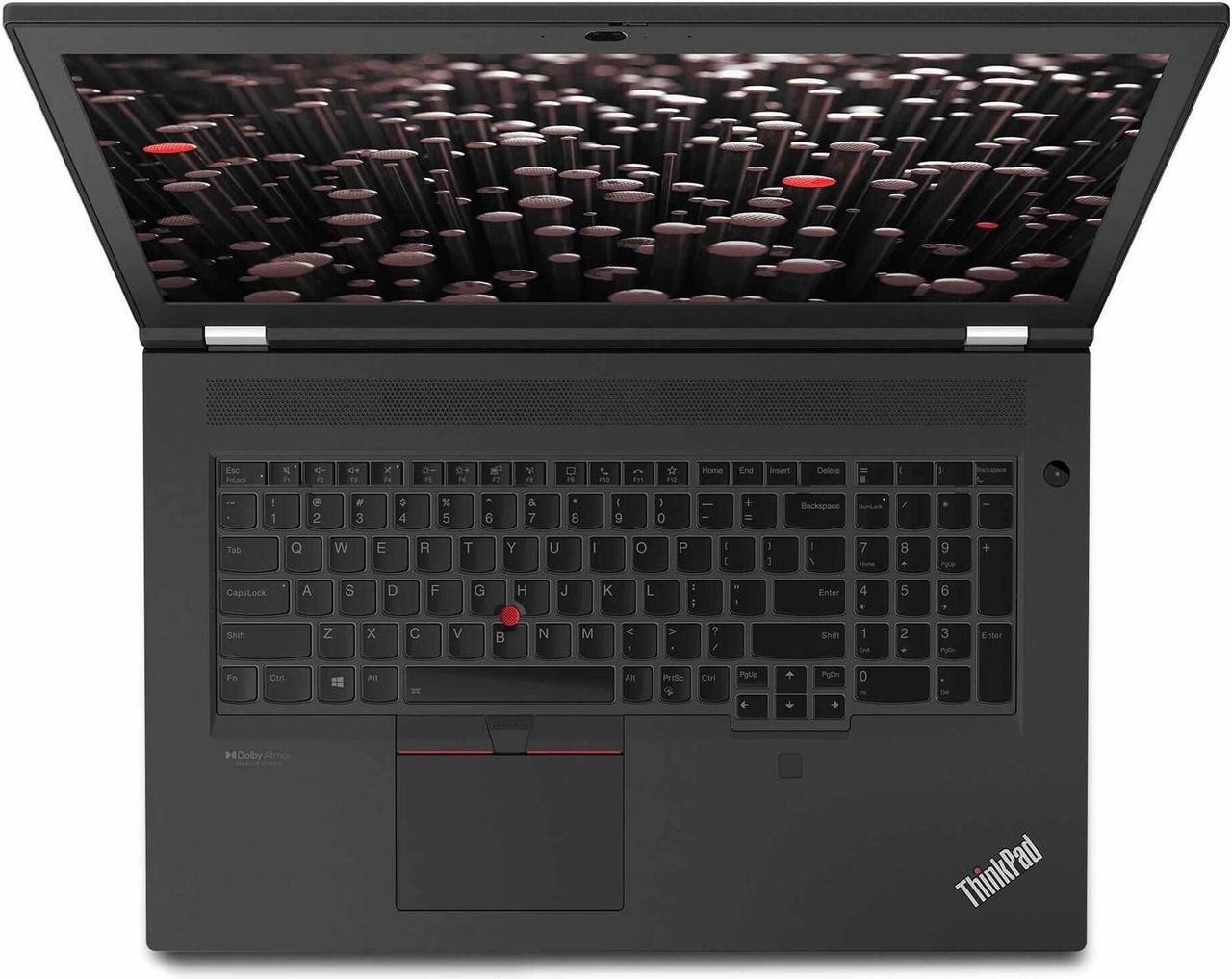 Alt view image 6 of 7 - Lenovo ThinkPad P17 Gen 2 17.3" 4K UHD IPS Workstation Laptop (Intel i7-11800H 8-Core, RTX A2000 4GB, 16GB RAM, 2x512GB PCIe SSD RAID 1  (512GB), 2 Thunderbolt 4, Backlit KYB, FP, WiFi 6E, Win10Pro)
