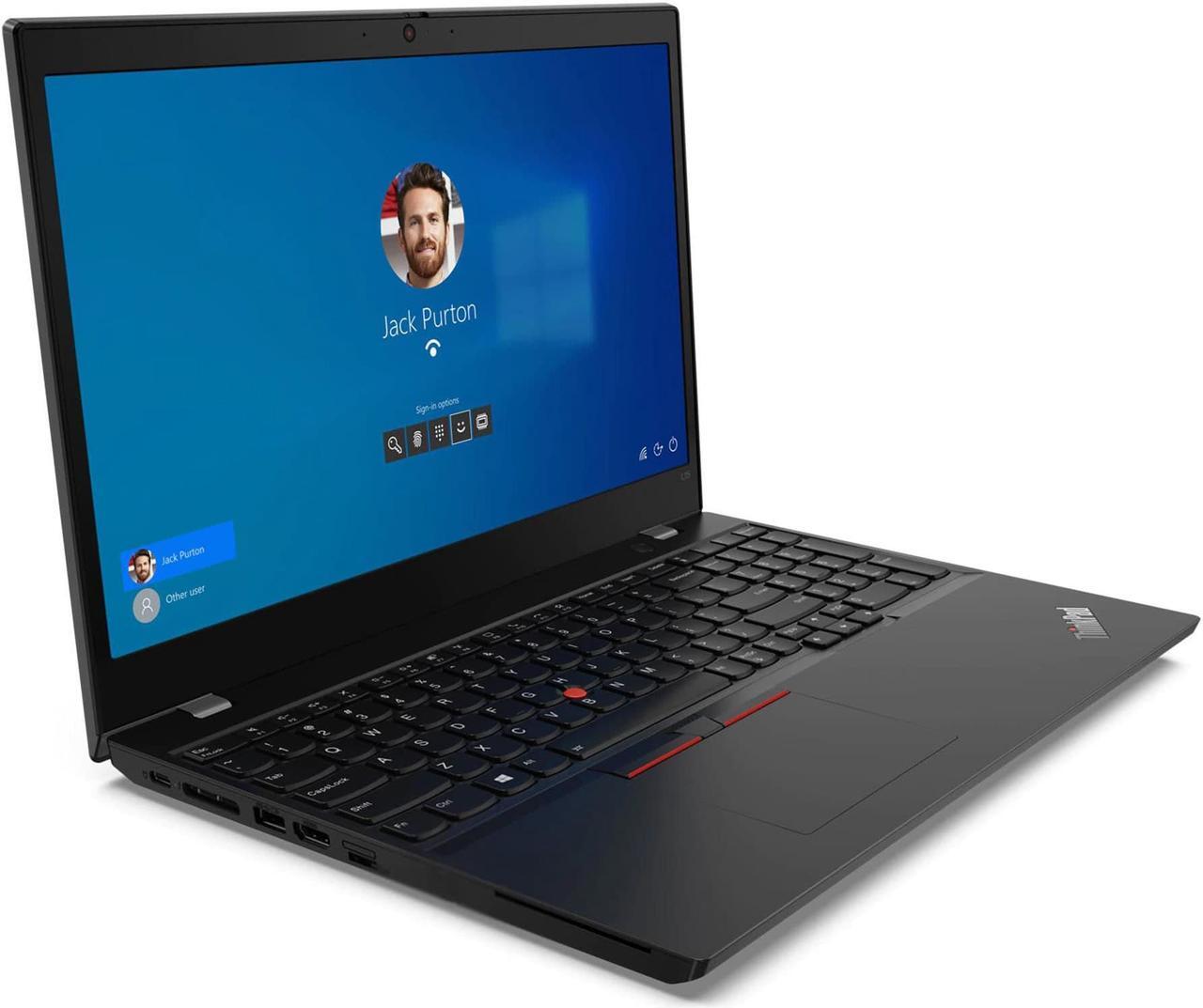Alt view image 2 of 7 - Lenovo ThinkPad L15 Gen 2 Home & Business Laptop (Intel i7-1165G7 4-Core, 15.6" 60Hz Touch Full HD (1920x1080), Intel Iris Xe, 16GB RAM, 256GB SSD, Backlit KB, Wifi, Win 10 Pro) with 120W G4 Dock