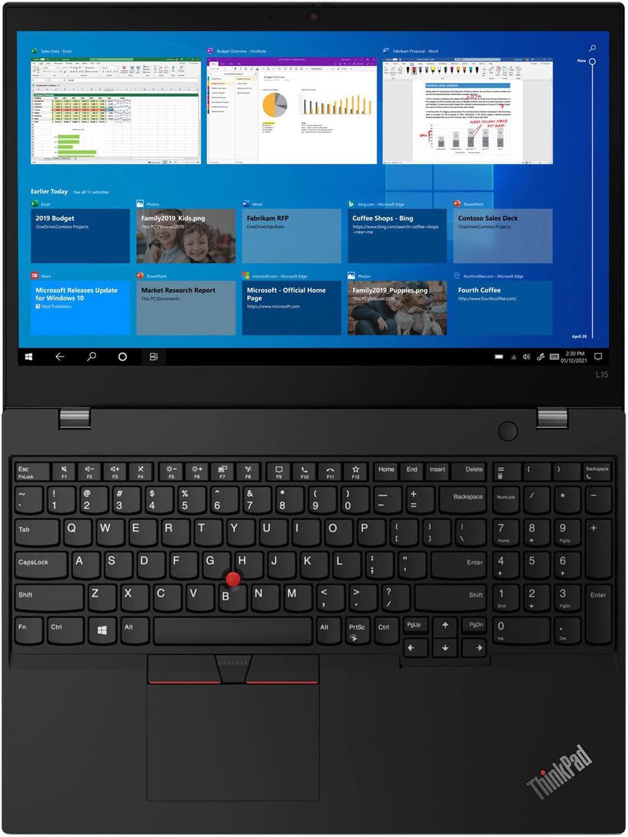 Alt view image 4 of 7 - Lenovo ThinkPad L15 Gen 2 Home & Business Laptop (Intel i7-1165G7 4-Core, 15.6" 60Hz Touch Full HD (1920x1080), Intel Iris Xe, 16GB RAM, 256GB SSD, Backlit KB, Wifi, Win 10 Pro) with 120W G4 Dock