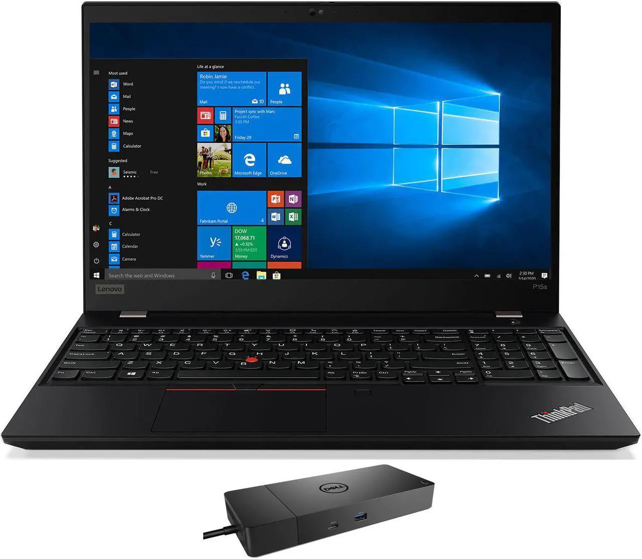 Main image of Lenovo ThinkPad P15s Gen 2  Home & Business Laptop (Intel i5-1135G7 4-Core, 15.6" 60Hz Full HD (1920x1080), NVIDIA Quadro T500, 16GB RAM, 2TB PCIe SSD, Wifi, Win 11 Pro) with WD19S 180W Dock