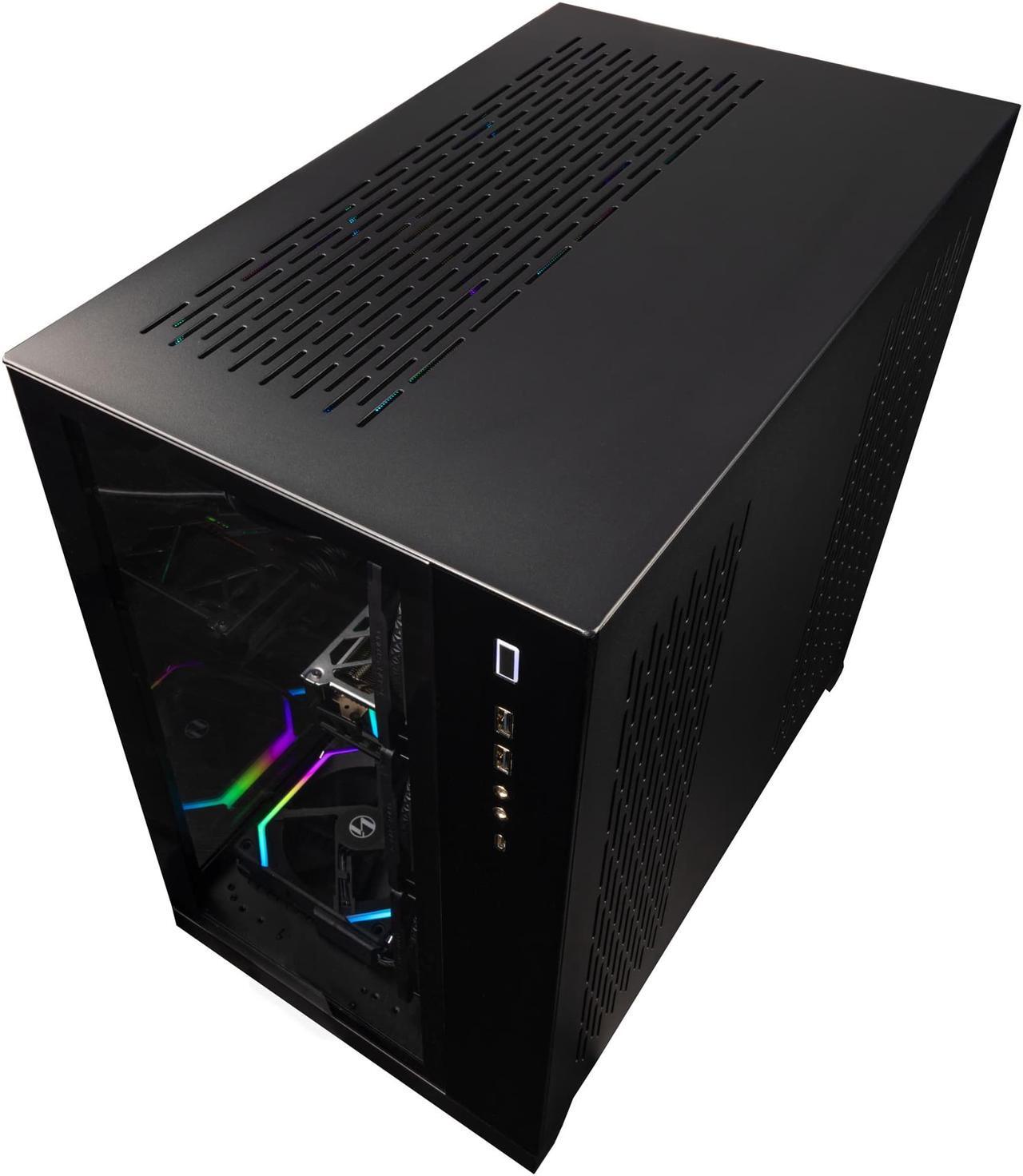 Alt view image 7 of 7 - Velztorm Orix Gaming Desktop PC (Intel i9-12900K 16-Core, 16GB DDR5 4800MHz RAM, 1TB PCIe SSD, GeForce RTX 4060, Wifi, Bluetooth, Black, Win 10 Home)