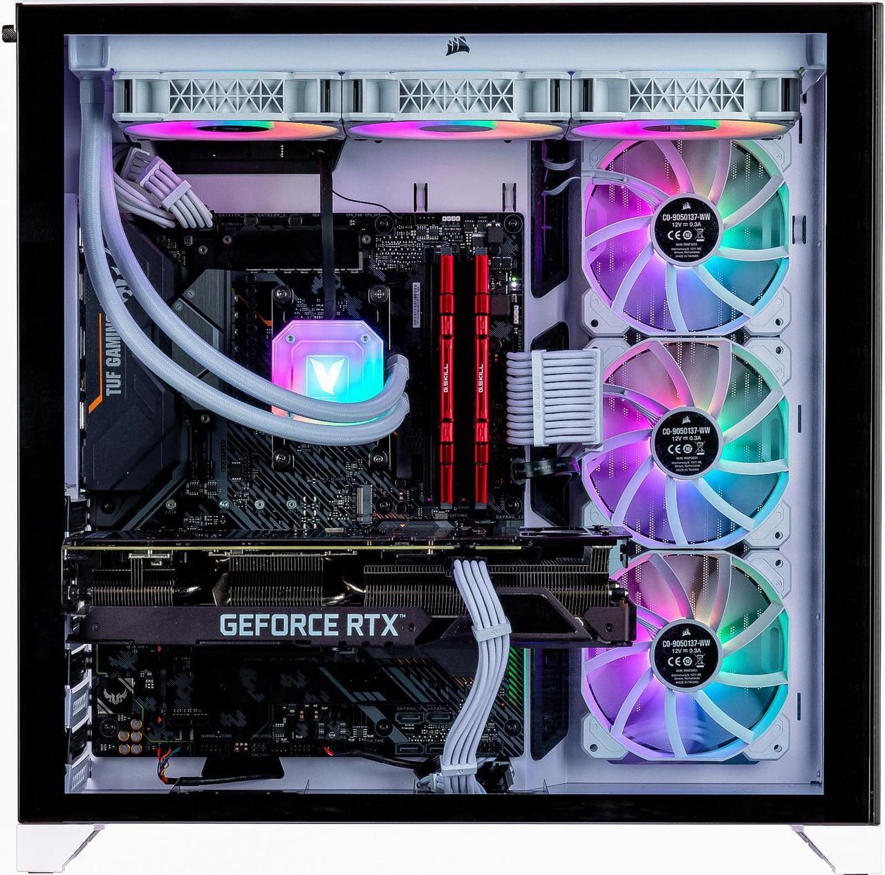 Alt view image 3 of 7 - Velztorm Lux Lyte Custom Built Gaming Desktop PC (AMD Ryzen 9 - 5900X 12-Core, 64GB RAM, 2TB PCIe SSD + 2TB HDD (3.5), GeForce RTX 4060, Wifi, Bluetooth, White, Win 11 Home)