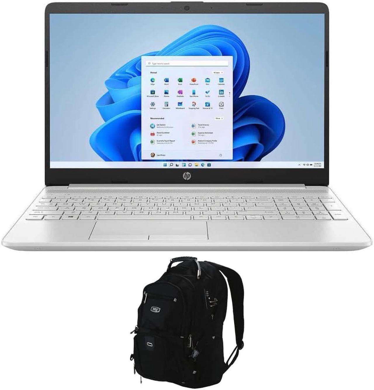 HP 15-dw3035cl Home & Business Laptop (Intel i5-1135G7 4-Core, 15.6" 60Hz Touch HD (1366x768), Intel Iris Xe, 16GB RAM, 1TB  HDD, Backlit KB, Wifi, Win 11 Home) with Travel & Work Backpack