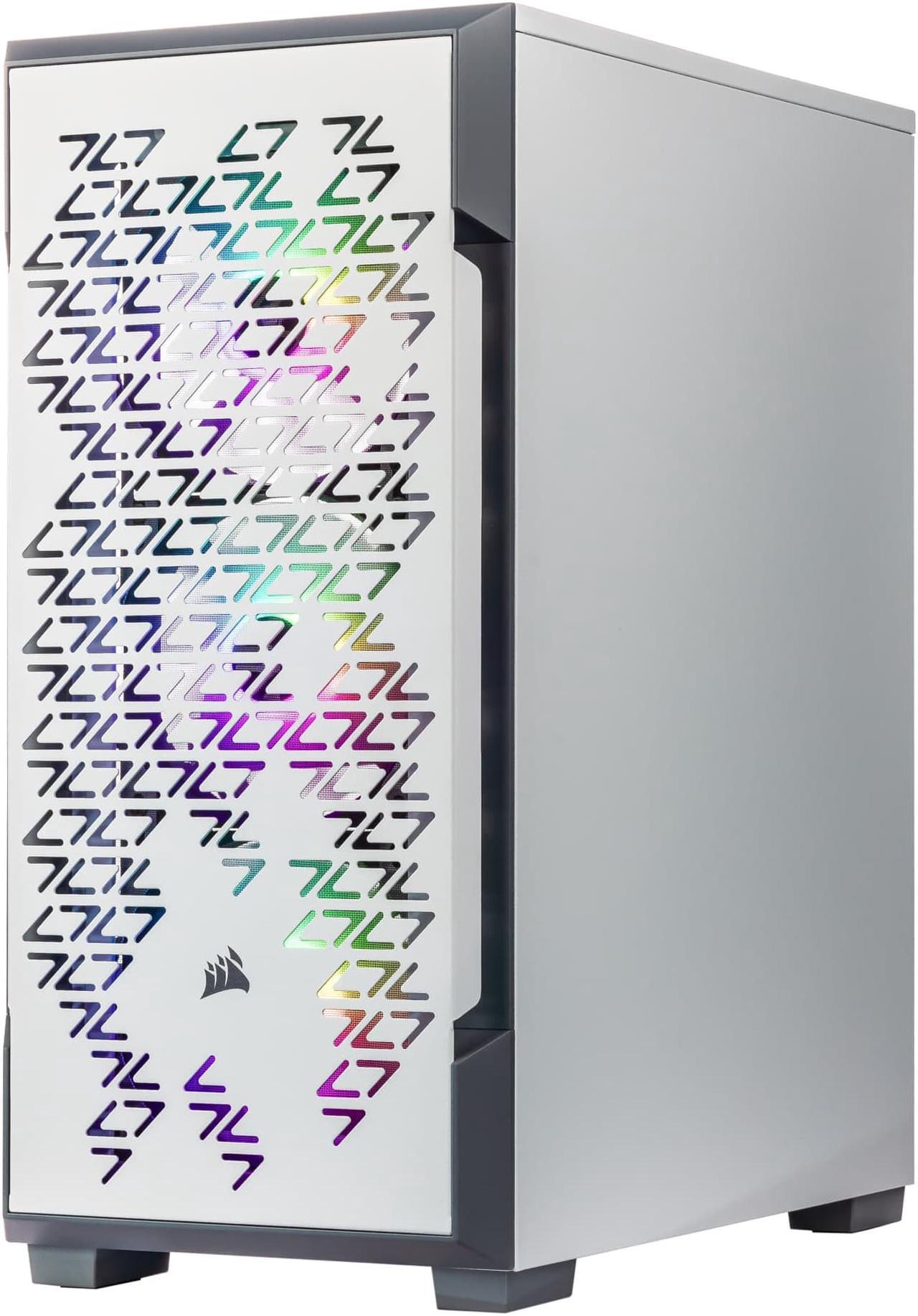 Alt view image 5 of 7 - Velztorm White Ferrux II Custom Built Gaming Desktop PC (Intel Core i9-12900K 16-Core, 32GB RAM, 1TB PCIe SSD + 1TB HDD (3.5), GeForce RTX 4060, Wifi, Bluetooth, White, Win 11 Home)