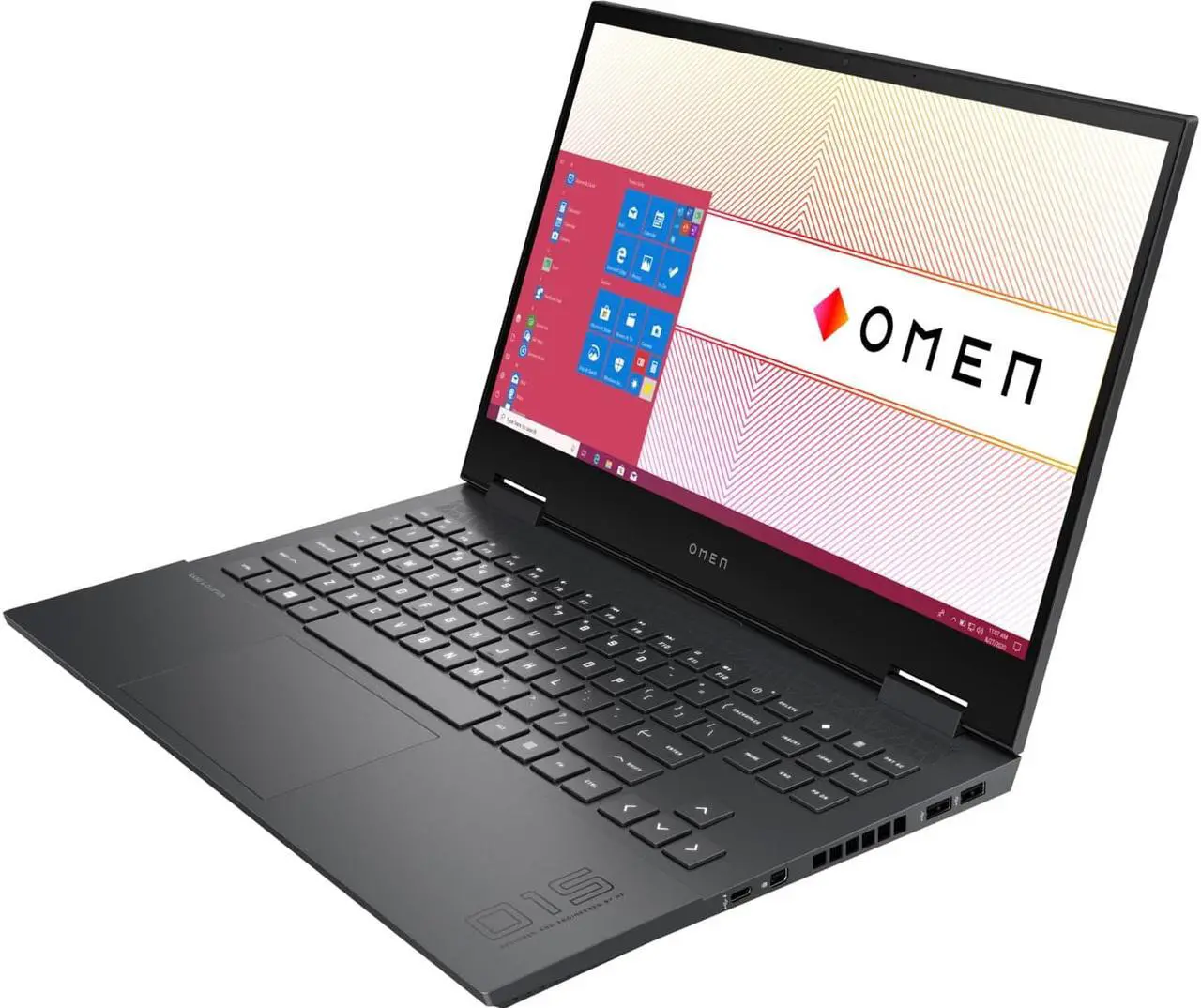 Alt view image 2 of 4 - HP OMEN 15z-en100 Gaming & Entertainment Laptop (AMD Ryzen 9 5900HX 8-Core, 15.6" 144Hz Full HD (1920x1080), NVIDIA GeForce RTX 3070, 16GB RAM, 512GB PCIe SSD, Win 10 Pro) with G2 Universal Dock