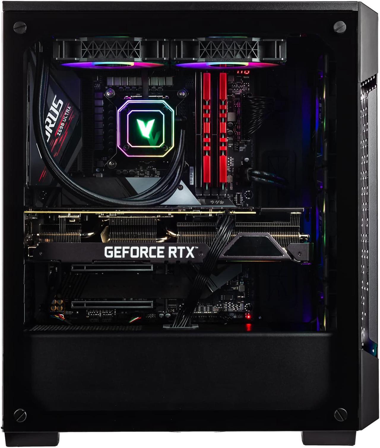 Alt view image 3 of 7 - Velztorm Ferrux II Custom Built Gaming Desktop PC (Intel i9-12900K 16-Core, 128GB RAM, 2TB PCIe SSD + 2TB HDD (3.5), GeForce RTX 3050, Wifi, Bluetooth, Black, Win 10 Pro)