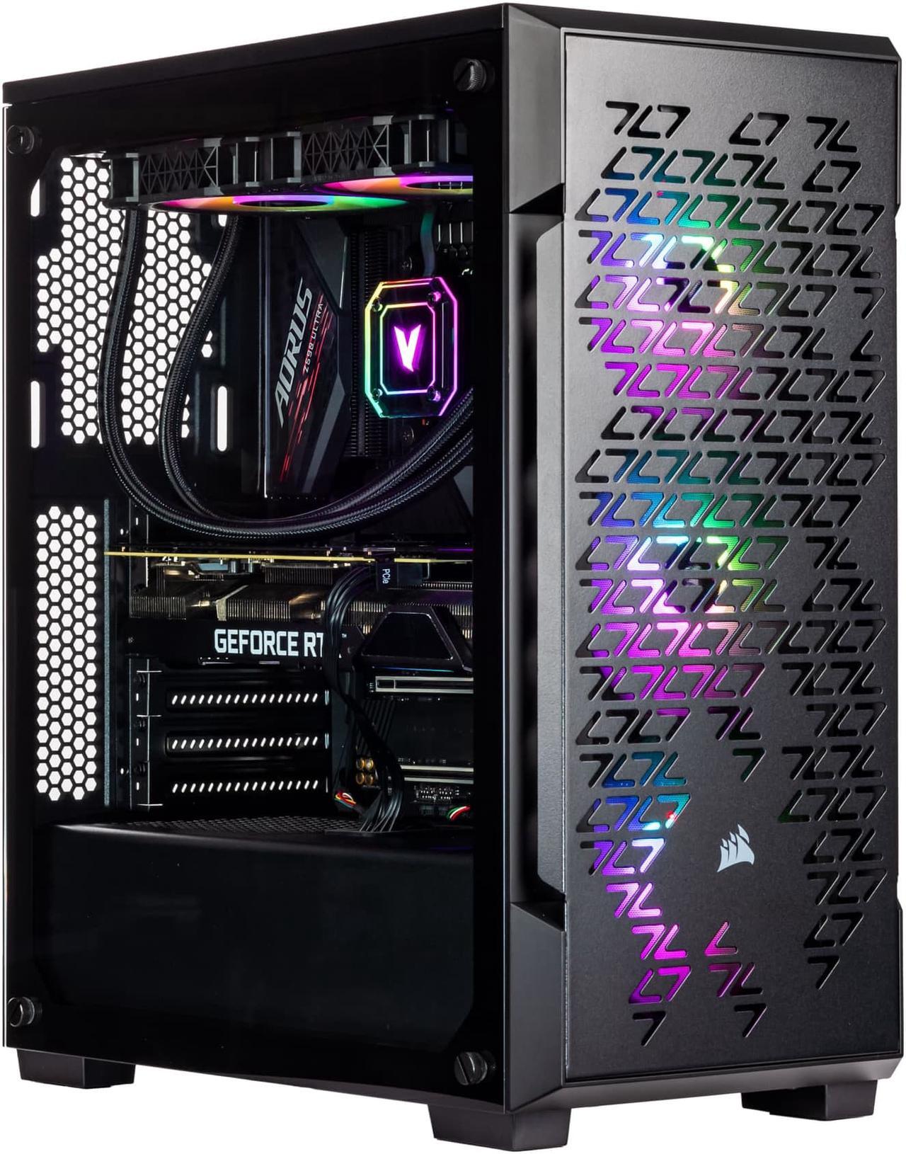Main image of Velztorm Ferrux II Custom Built Gaming Desktop PC (Intel i9-12900K 16-Core, 128GB RAM, 2TB PCIe SSD + 2TB HDD (3.5), GeForce RTX 3050, Wifi, Bluetooth, Black, Win 10 Pro)