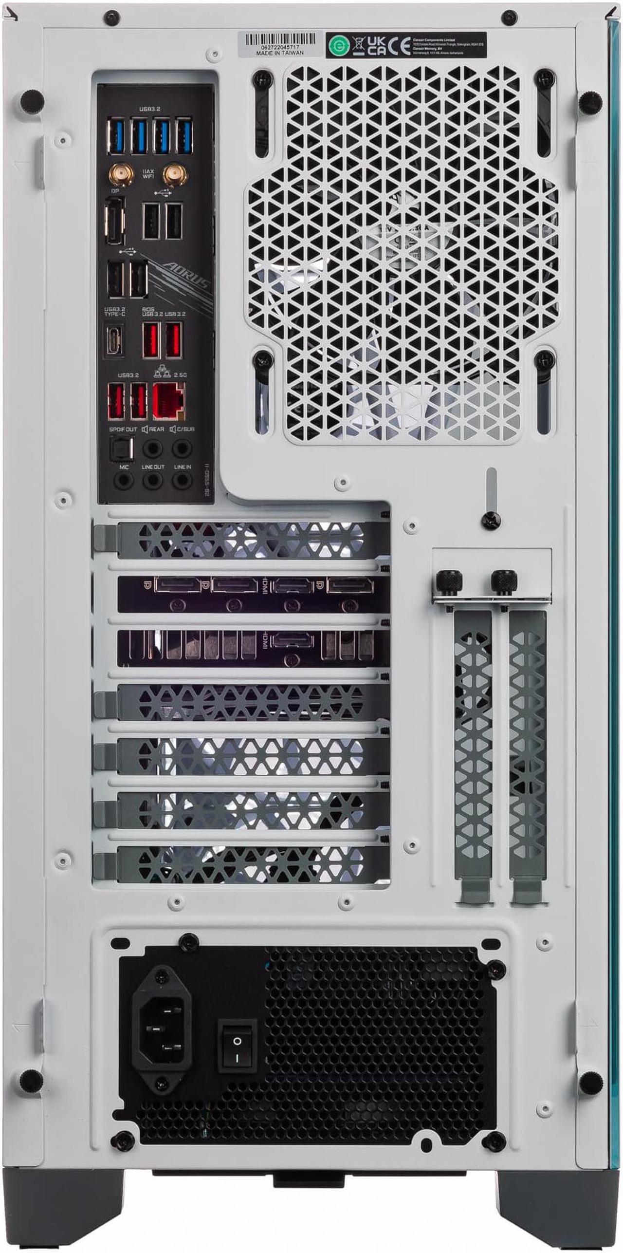 Alt view image 7 of 7 - Velztorm Argentux Gaming Desktop PC White White (Intel i7-11700K 8-Core, 128GB DDR4, 2TB PCIe SSD + 3TB HDD (3.5), Radeon RX 6900 XT 16GB, 360mm AIO, RGB Fans, 750W PSU, AC WiFi, BT, Win10H) VELZ0014