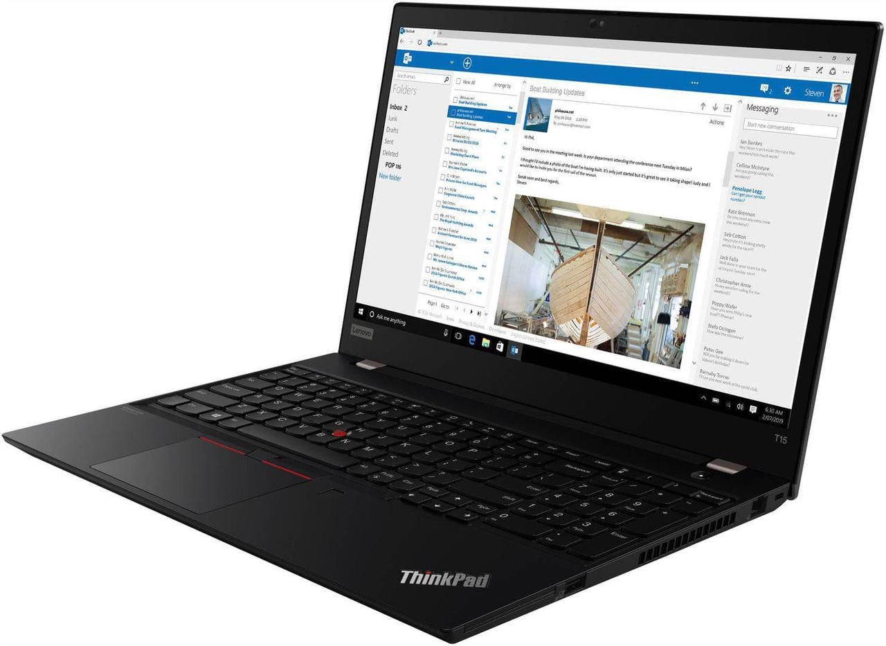 Alt view image 3 of 6 - Lenovo Thinkpad T15 Gen 2 Home & Business Laptop (Intel i7-1165G7 4-Core, 15.6" 60Hz Full HD (1920x1080), Intel Iris Xe, 8GB RAM, 2TB PCIe SSD, Wifi, Win 11 Pro) with Travel & Work Backpack