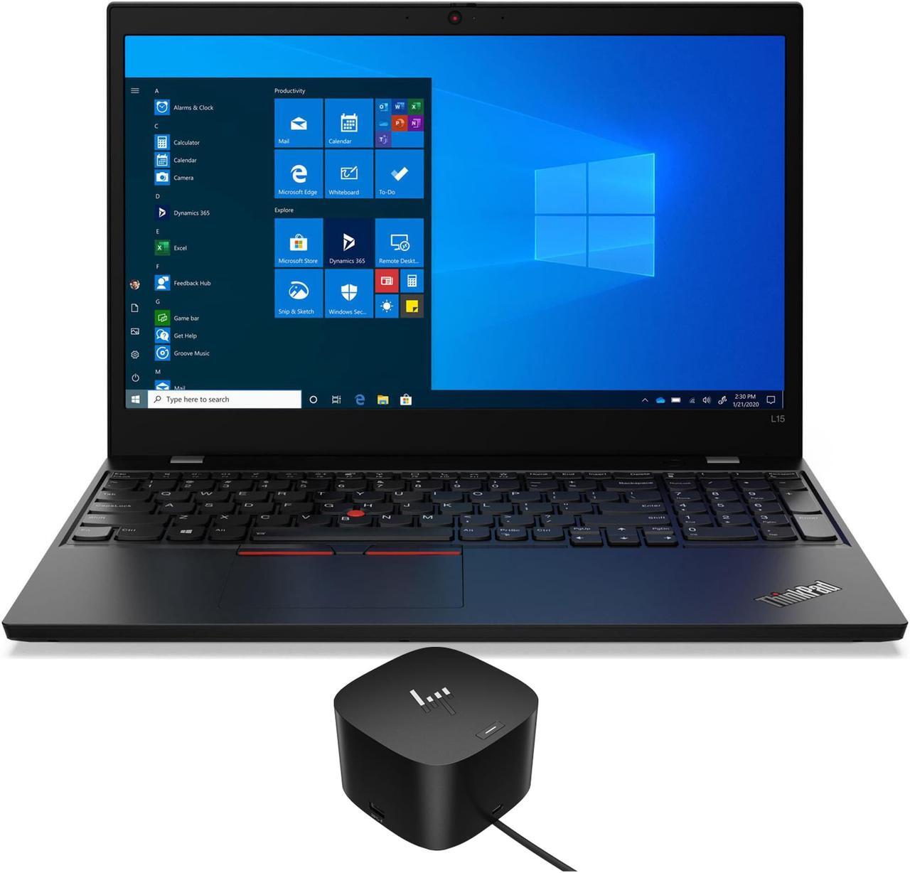 Main image of Lenovo ThinkPad L15 Gen 2 Home & Business Laptop (Intel i7-1165G7 4-Core, 15.6" 60Hz Touch Full HD (1920x1080), Intel Iris Xe, 16GB RAM, 256GB SSD, Backlit KB, Wifi, Win 10 Pro) with 120W G4 Dock