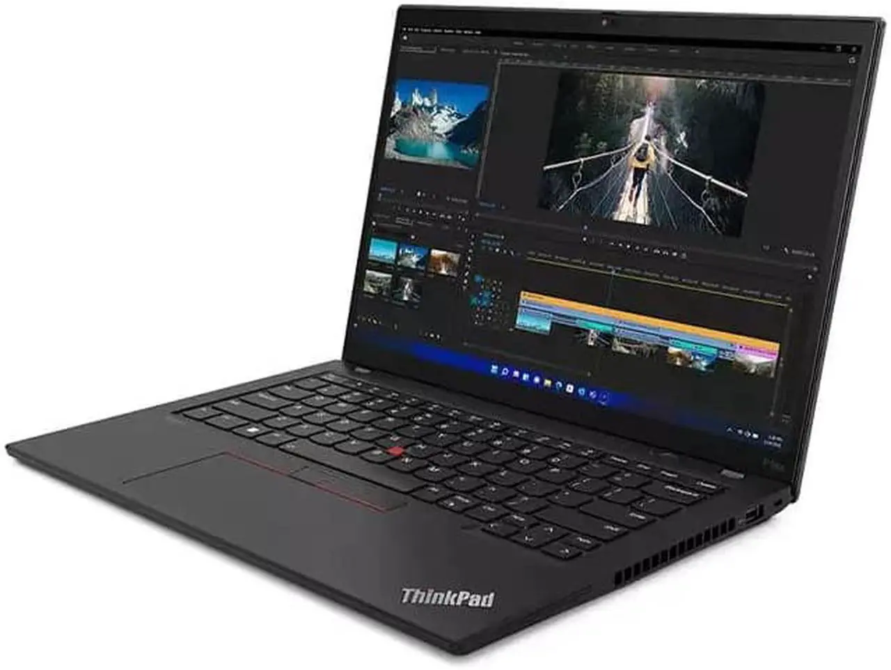 Alt view image 4 of 7 - Lenovo ThinkPad P14s Gen 3 Home & Business Laptop (Intel  i7-1260P 12-Core, 14.0" 60Hz Touch 4K (3840x2400), Nvidia T550, 16GB RAM, 1TB SSD, Wifi, USB 3.2, HDMI, Win 11 Pro) with 120W G4 Dock