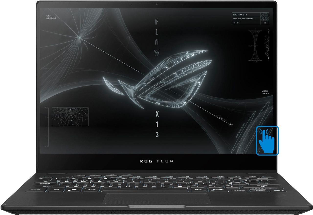 Main image of ASUS ROG Gaming Laptop 13.4" 120Hz Touchscreen WUXGA Display (AMD Ryzen 9 6900HS, GeForce RTX 3050 Ti 4GB, 16GB LPDDR5, 1TB SSD, Backlit KB, Fingerprint, WiFi 6E, Webcam, Win 11 Home) (Renewed)