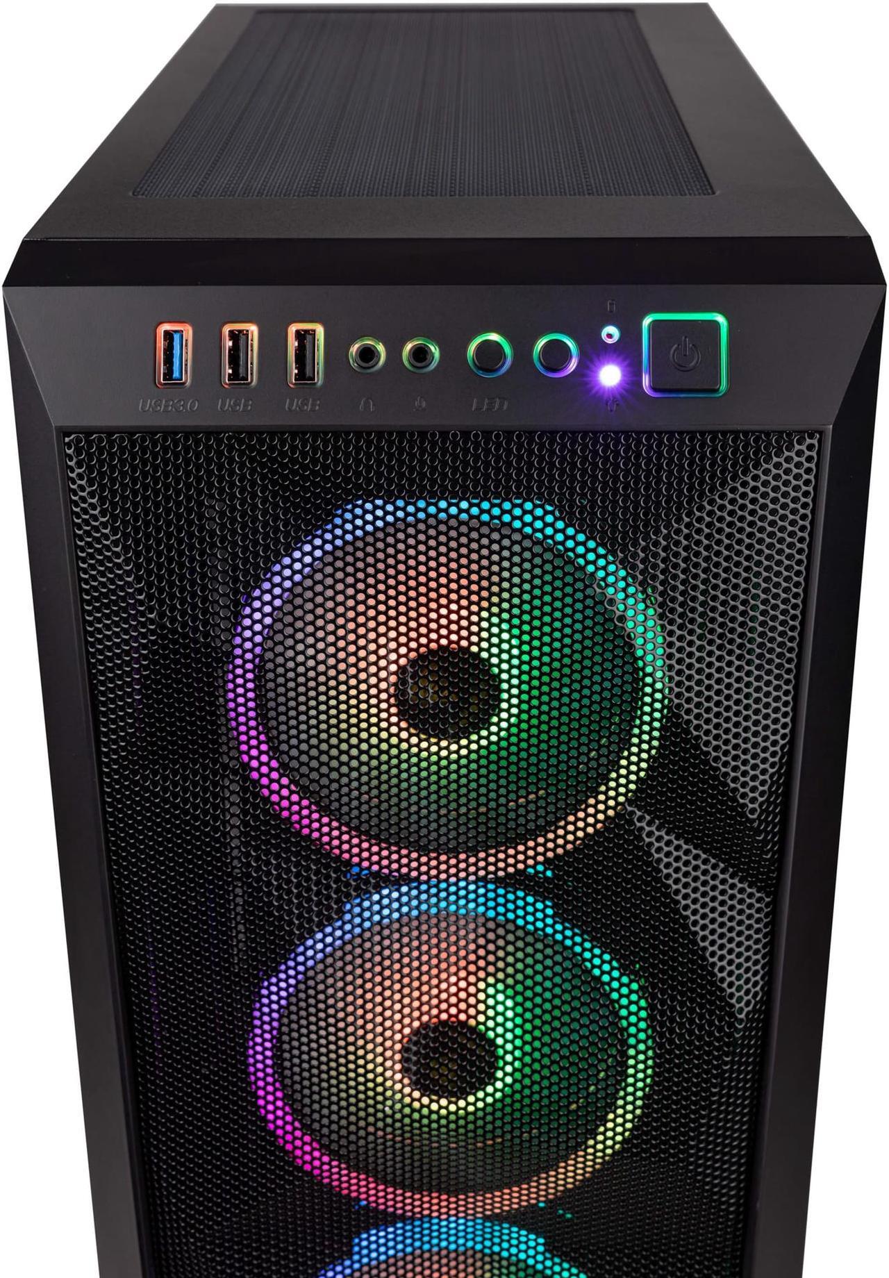 Alt view image 6 of 7 - Velztorm Pilum Gaming Desktop PC (AMD Ryzen 7 - 5700X 8-Core, GeForce RTX 3070, 64GB RAM, 8TB PCIe SSD, HDMI, Display Port, Win 10 Pro)