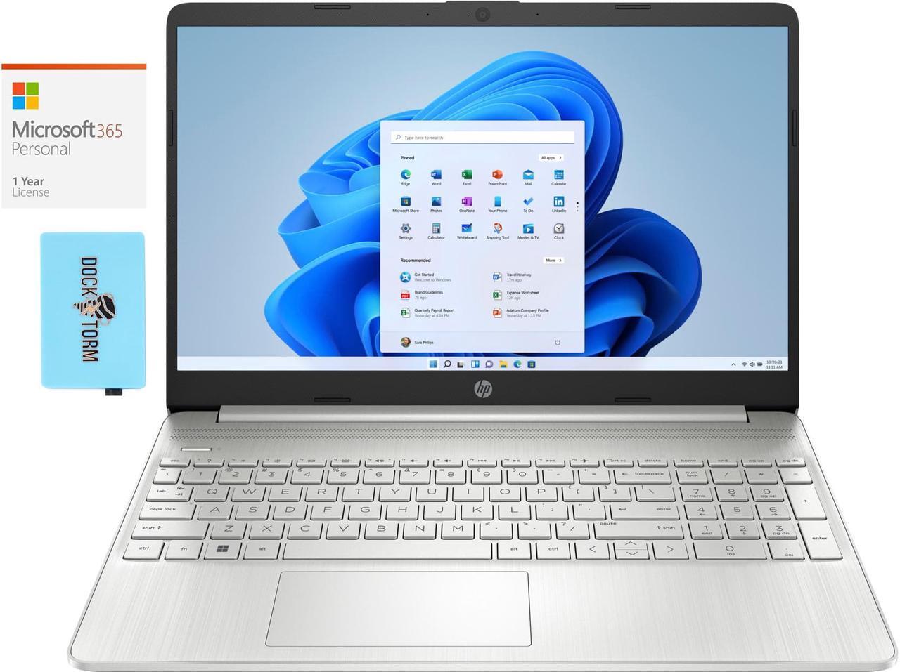 Main image of HP 15 dy2795wm Home & Business Laptop (Intel i5-1135G7 4-Core, 15.6" 60Hz Full HD (1920x1080), Intel Iris Xe, 32GB RAM, 256GB m.2 SATA SSD, Wifi, Win 11 Pro) with Microsoft 365 Personal , Hub