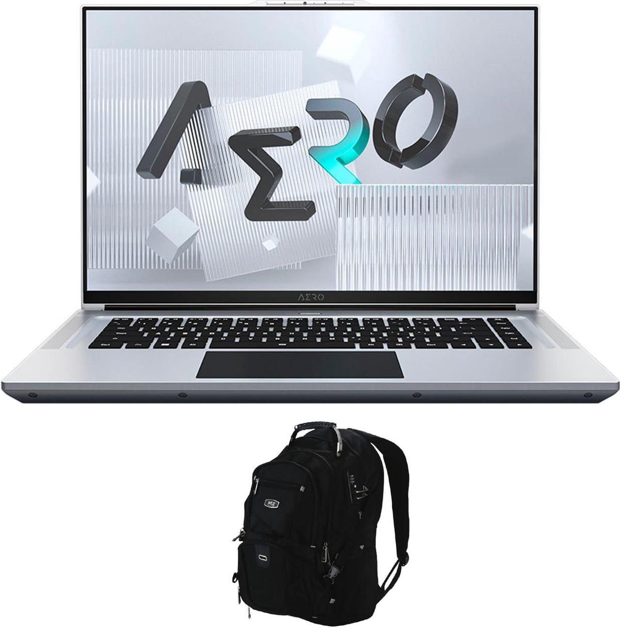 Main image of Gigabyte AERO 16 Gaming & Entertainment Laptop (Intel i7-12700H 14-Core, 16.0" 60Hz 4K (3840x2400), NVIDIA GeForce RTX 3070 Ti, 32GB RAM, Win 11 Home) with Travel & Work Backpack