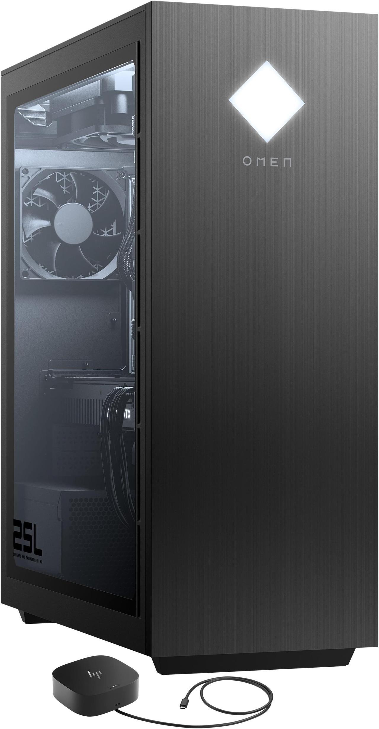 Main image of HP OMEN GT12-0124 25L Home & Business Desktop (Intel i5-10400 6-Core, GeForce GTX 1660 Super, 8GB RAM, 512GB SSD, Wifi, USB 3.2, HDMI, Bluetooth, Display Port, Win 11 Home)