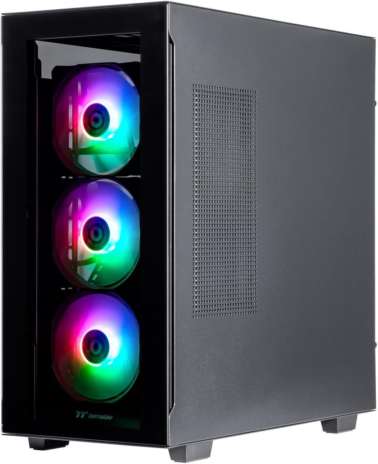 Alt view image 5 of 7 - Velztorm Black Gladio Custom Built Gaming PC (AMD Ryzen 9 5900X, 64GB RAM, 1TB m.2 SATA SSD + 2TB HDD (3.5), NVIDIA GeForce GTX 1660 Super, Wifi, 1xUSB 3.2, 4xUSB 3.1, Win 10 Home)