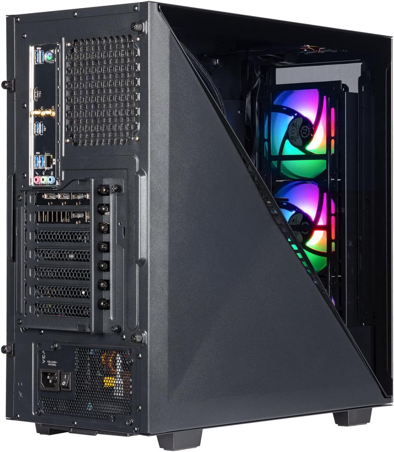 Alt view image 4 of 7 - Velztorm Black Gladio Custom Built Gaming PC (AMD Ryzen 9 5900X, 64GB RAM, 1TB m.2 SATA SSD + 2TB HDD (3.5), NVIDIA GeForce GTX 1660 Super, Wifi, 1xUSB 3.2, 4xUSB 3.1, Win 10 Home)