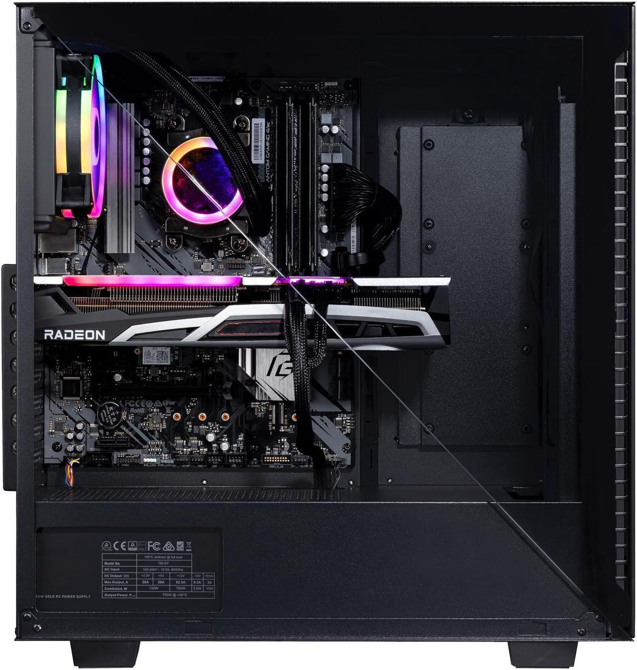Alt view image 3 of 7 - Velztorm Black Gladio Custom Built Gaming PC (AMD Ryzen 9 5900X, 128GB RAM, 8TB PCIe SSD + 6TB HDD (3.5), Radeon RX 6900 XT, Wifi, 1xUSB 3.2, 4xUSB 3.1, 2xUSB 3.0, 1xHDMI, Win 10 Pro)