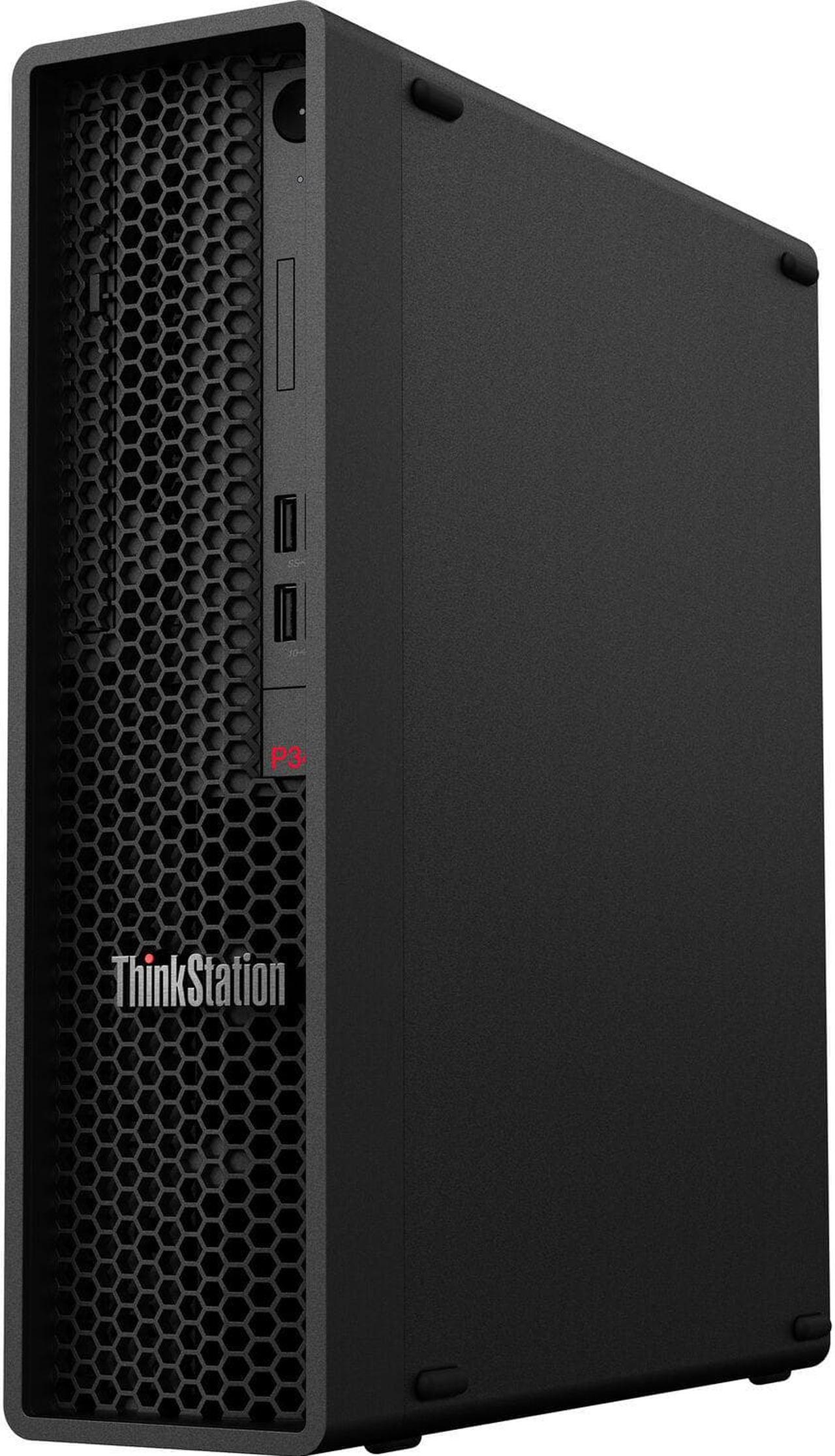 Alt view image 2 of 7 - Lenovo ThinkStation P340 SFF Home & Business Mini Desktop (Intel i5-10500 6-Core, Intel UHD 630, 16GB RAM, 6TB HDD (3.5), USB 3.2, Win 10 Pro) with Microsoft 365 Personal , Dockztorm Hub