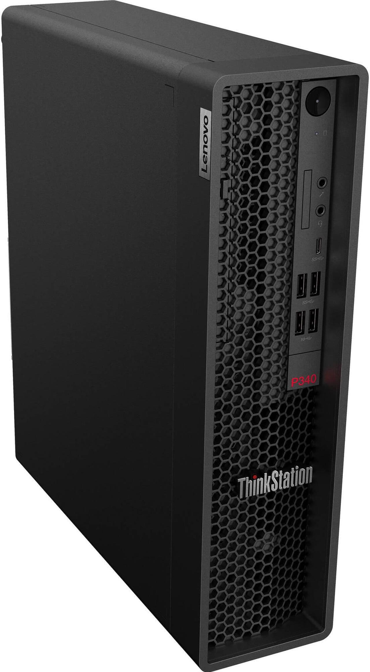 Alt view image 4 of 7 - Lenovo ThinkStation P340 SFF Home & Business Mini Desktop (Intel i5-10500 6-Core, Intel UHD 630, 16GB RAM, 6TB HDD (3.5), USB 3.2, Win 10 Pro) with Microsoft 365 Personal , Dockztorm Hub
