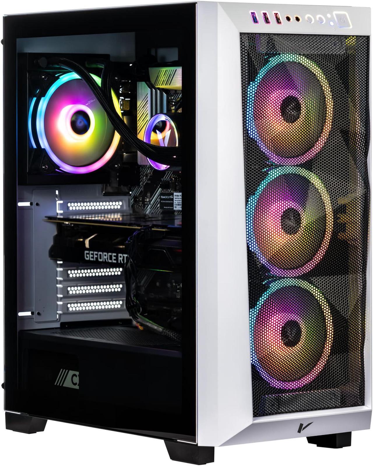 Main image of Velztorm White Pilum CTO Gaming Desktop PC Liquid-Cooled (AMD Ryzen 7 5700X 8-Core, GeForce RTX 3070 8GB, 128GB DDR4, 2TB PCIe SSD + 6TB HDD (3.5), RGB Fans, 750W PSU, AC WiFi, BT 5.0, Win10Pro)