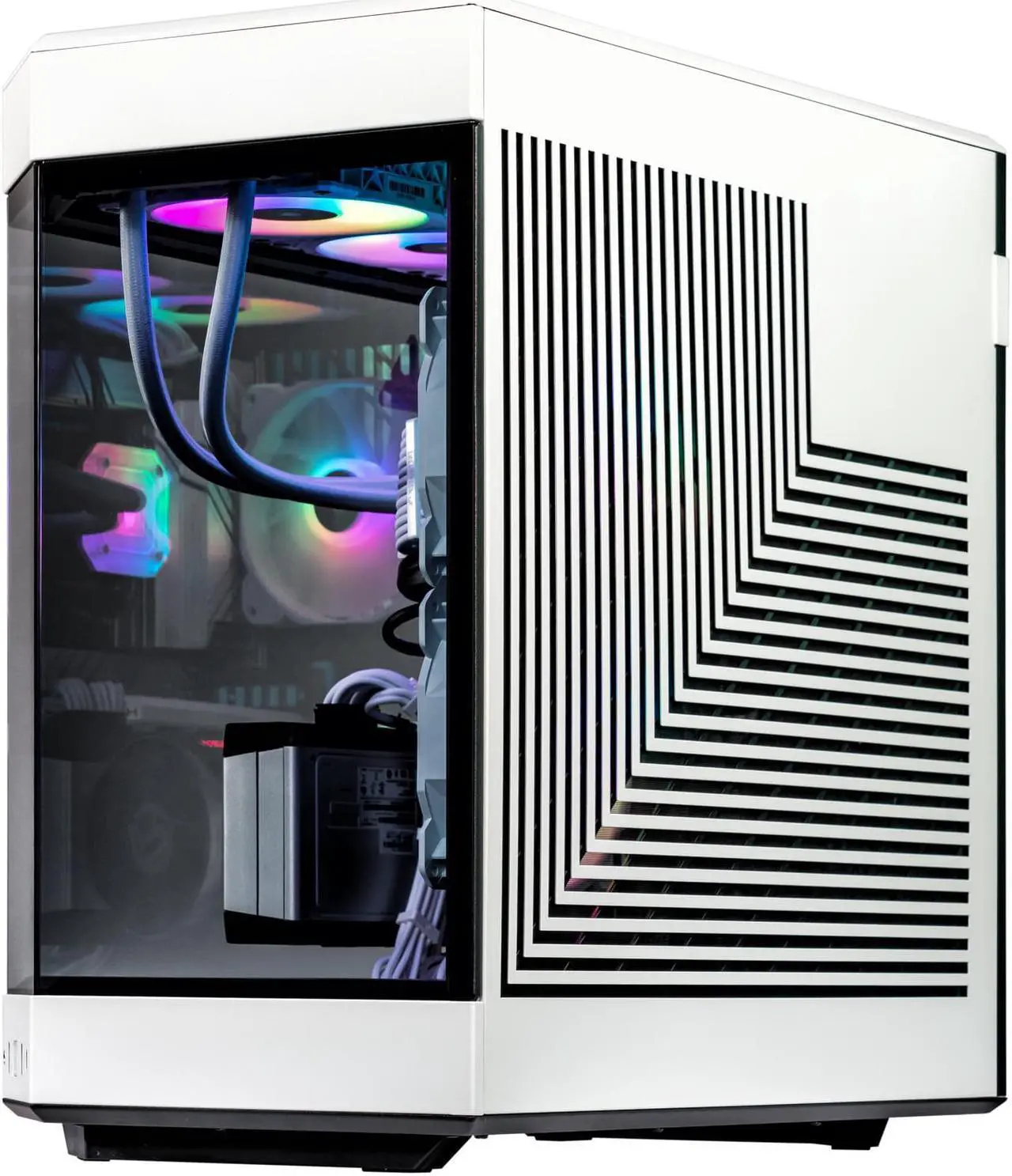 Alt view image 5 of 7 - Velztorm Praetix Custom Built Gaming Desktop PC (Intel i9-14900K, Radeon RX 9070 XT, 32GB DDR5, 2TB PCIe SSD, RGB Fans, 360mm AIO, 1000W PSU, WiFi 6, Bluetooth 5.2, RJ-45, 1 Display Port, Win 11 Home)