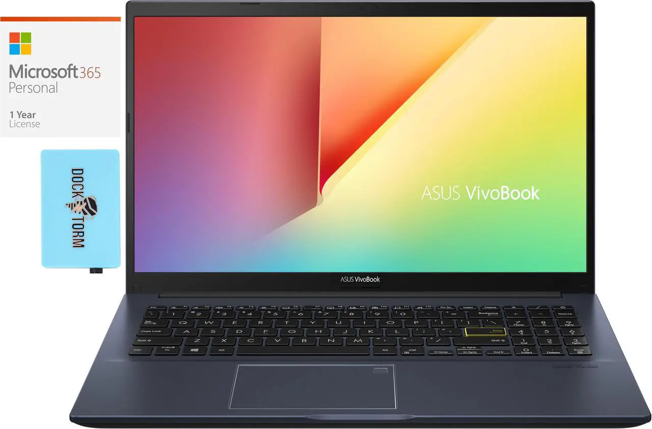 Main image of ASUS VivoBook S513EA Home & Business Laptop (Intel i7-1165G7 4-Core, 15.6" 60Hz Full HD (1920x1080), Intel Iris Xe, 40GB RAM, 4TB PCIe SSD, Win 10 Pro) with Microsoft 365 Personal , Dockztorm Hub