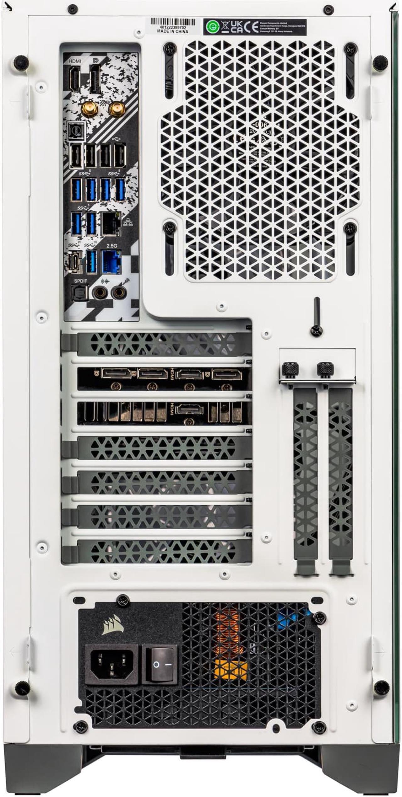 Alt view image 7 of 7 - Velztorm White Armix Prebuilt Gaming Desktop PC (AMD Ryzen 9 7900X 12-Core 4.7GHz, Radeon RX 6900 XT 16GB, 16GB DDR5, 2TB PCIe SSD + 6TB HDD (3.5), 240mm AIO, 1000W PSU, Killer Wifi 6E, Win10Pro)