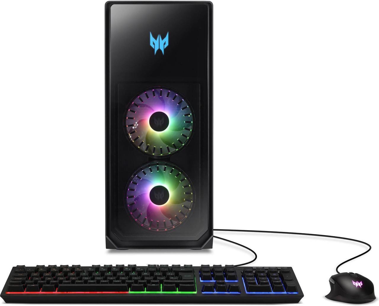 Alt view image 2 of 7 - Acer Predator Orion 5000 Gaming & Entertainment Desktop PC (Intel i7-12700F 12-Core, GeForce RTX 3080, 32GB DDR5 4400MHz RAM, 3TB HDD (3.5), Backlit KB, Wifi, Win 11 Pro) with 120W G4 Dock