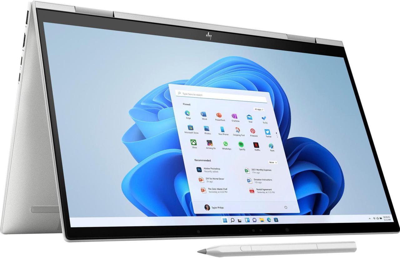 Alt view image 3 of 7 - HP ENVY x360 15t-ew000 Home & Business 2-in-1 Laptop (Intel i7-1255U 10-Core, 15.6" 60Hz Touch Full HD (1920x1080), Intel Iris Xe, 32GB RAM, 512GB PCIe SSD, Backlit KB, Win 11 Home) Refurbished