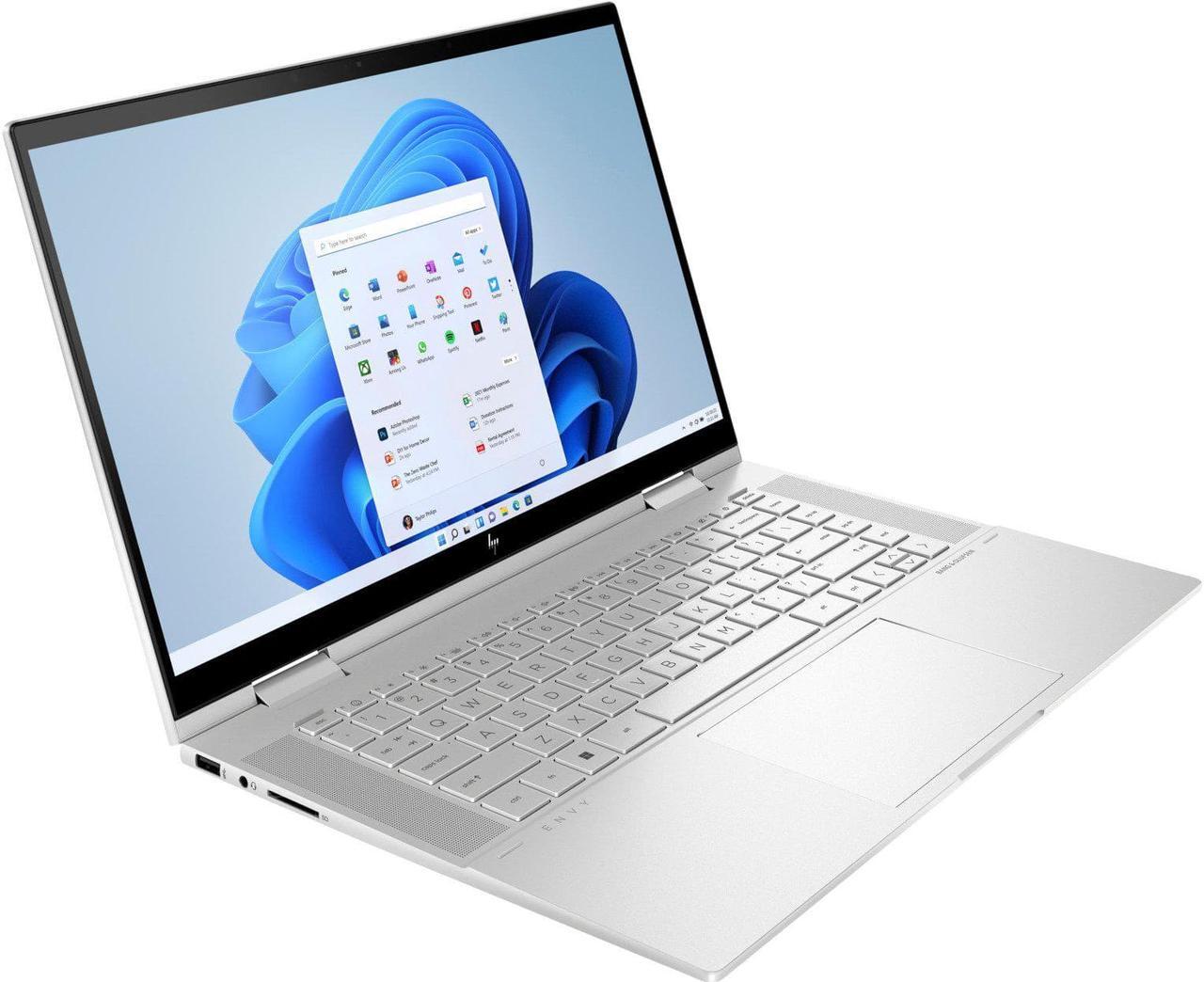 Alt view image 2 of 7 - HP ENVY x360 15t-ew000 Home & Business 2-in-1 Laptop (Intel i7-1255U 10-Core, 15.6" 60Hz Touch Full HD (1920x1080), Intel Iris Xe, 32GB RAM, 512GB PCIe SSD, Backlit KB, Win 11 Home) Refurbished