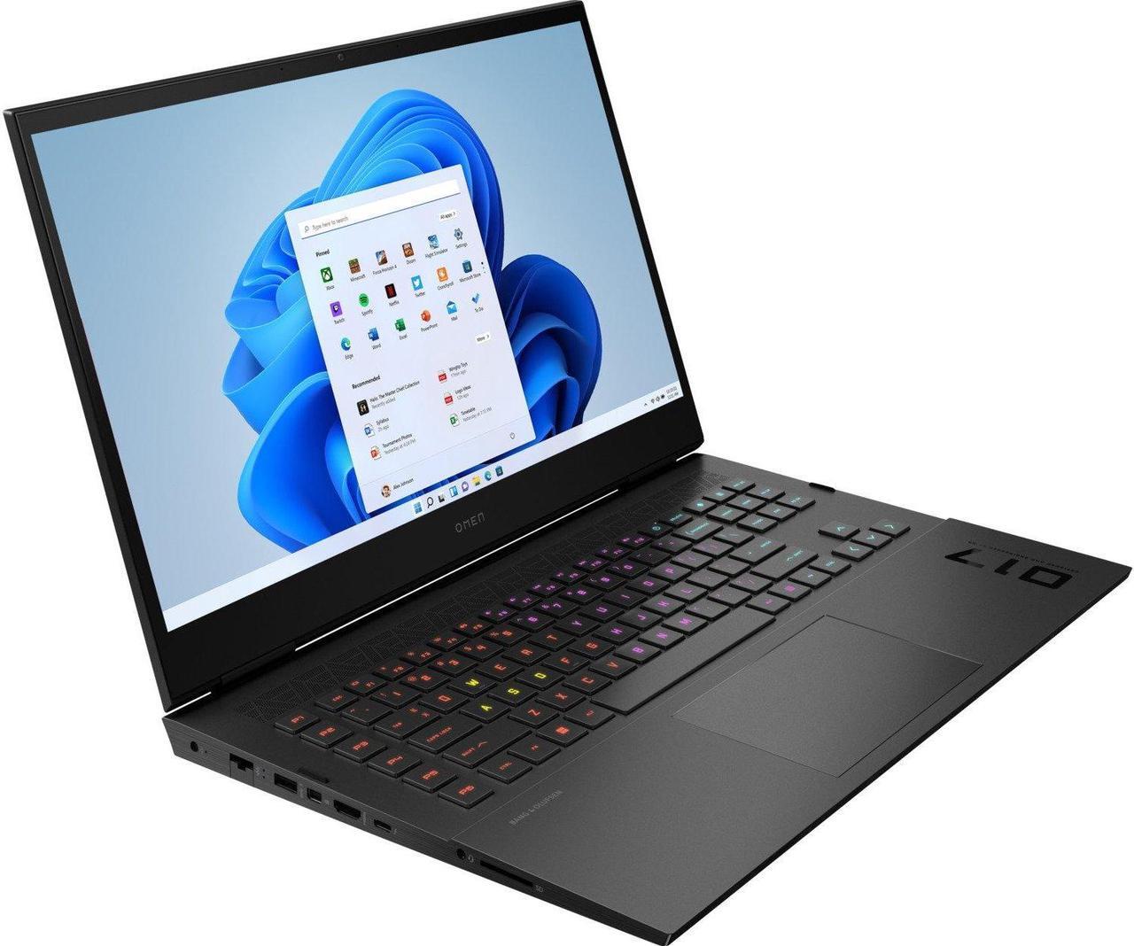 Alt view image 2 of 6 - HP OMEN 17t 17.3" 240Hz 2K QHD IPS Gaming Laptop 13th Gen (Intel i9-13900HX 24-Core, GeForce RTX 4080 12GB, 32GB DDR5 5600MHz, 2x512GB PCIe SSD, RGB KYB, Thunderbolt 4, Win11Pro)