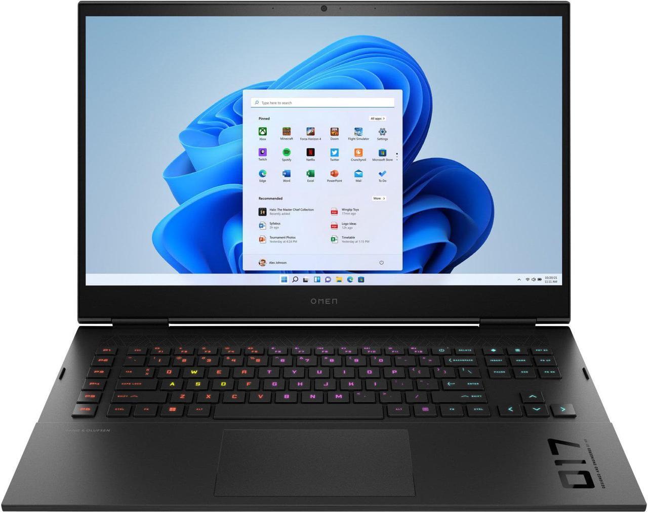Main image of HP OMEN 17t 17.3" 240Hz 2K QHD IPS Gaming Laptop 13th Gen (Intel i9-13900HX 24-Core, GeForce RTX 4080 12GB, 32GB DDR5 5600MHz, 2x512GB PCIe SSD, RGB KYB, Thunderbolt 4, Win11Pro)
