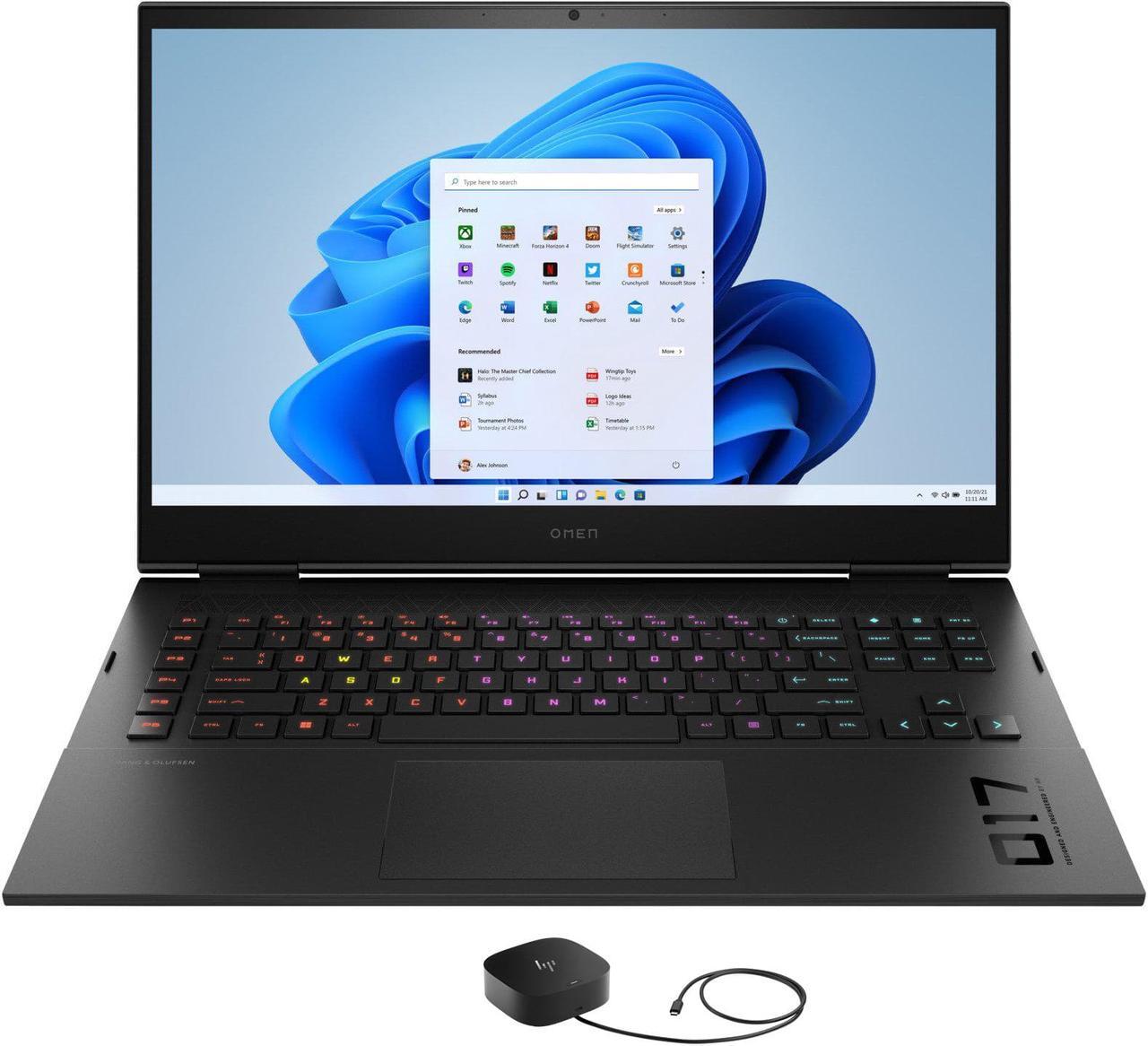 Main image of HP OMEN 17t-cm200  Gaming & Entertainment Laptop (Intel i9-13900HX 24-Core, 17.3" 240Hz 2K Quad HD (2560x1440), GeForce RTX 4080, 32GB DDR5 5600MHz RAM, 2x1TB PCIe SSD (2TB), Win 11 Home)
