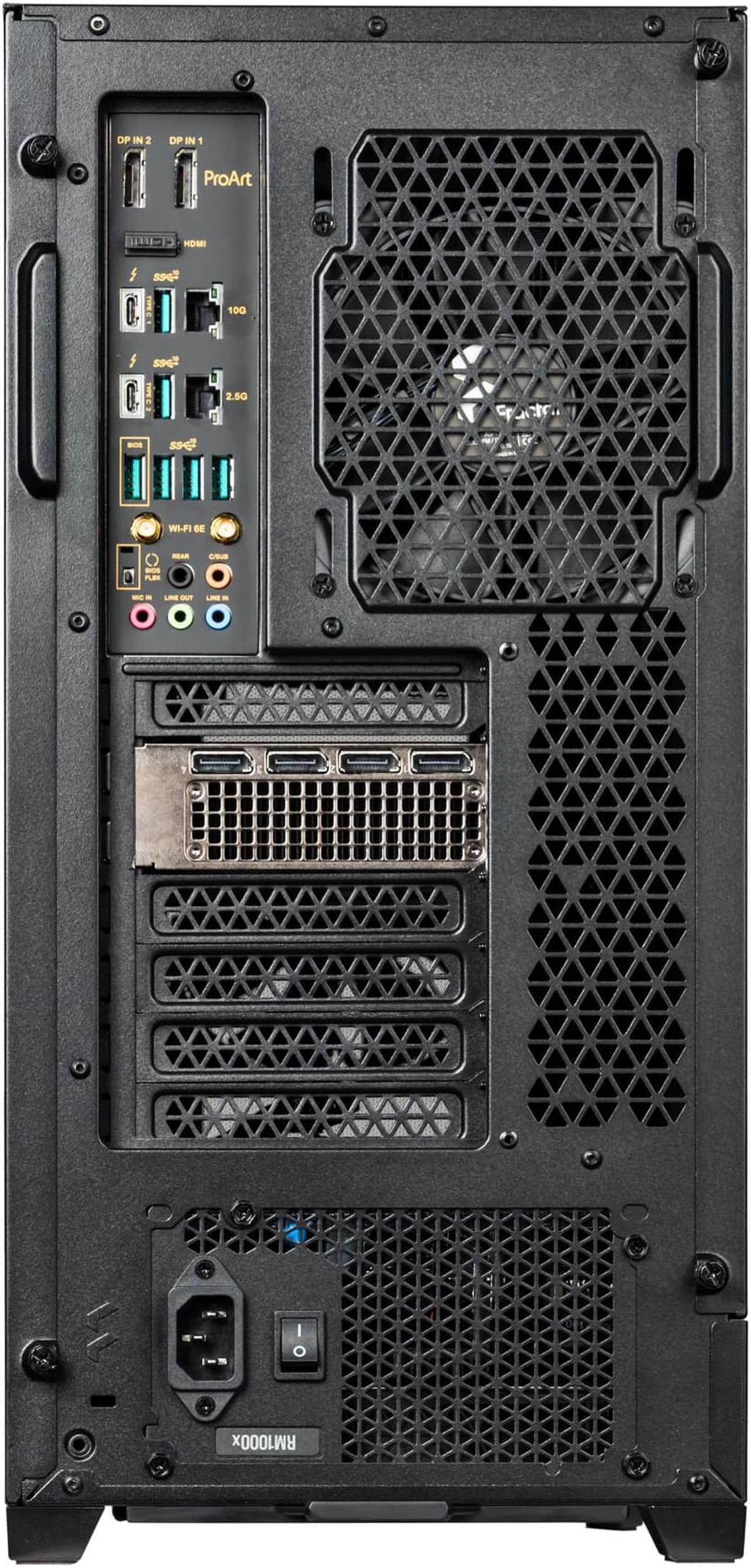 Alt view image 7 of 7 - Velztorm Elite Workstation Ace I 24-Core 3D Modeling SolidWorks CAD Desktop PC (Intel i9-13900K 3.00GHz,  Quadro RTX A6000 48GB, 128GB DDR5 , 2TB NVMe PCIe SSD + 2TB HDD (3.5), WiFI 6E, Win 11 Pro)