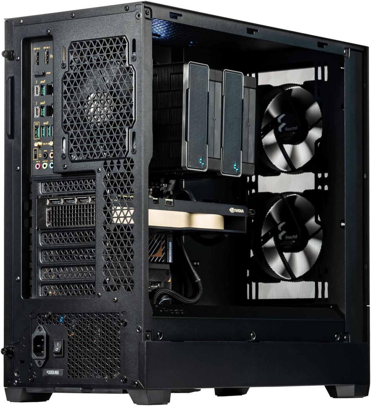 Alt view image 4 of 7 - Velztorm Elite Workstation Ace I 24-Core 3D Modeling SolidWorks CAD Desktop PC (Intel i9-13900K 3.00GHz,  Quadro RTX A6000 48GB, 128GB DDR5 , 2TB NVMe PCIe SSD + 2TB HDD (3.5), WiFI 6E, Win 11 Pro)